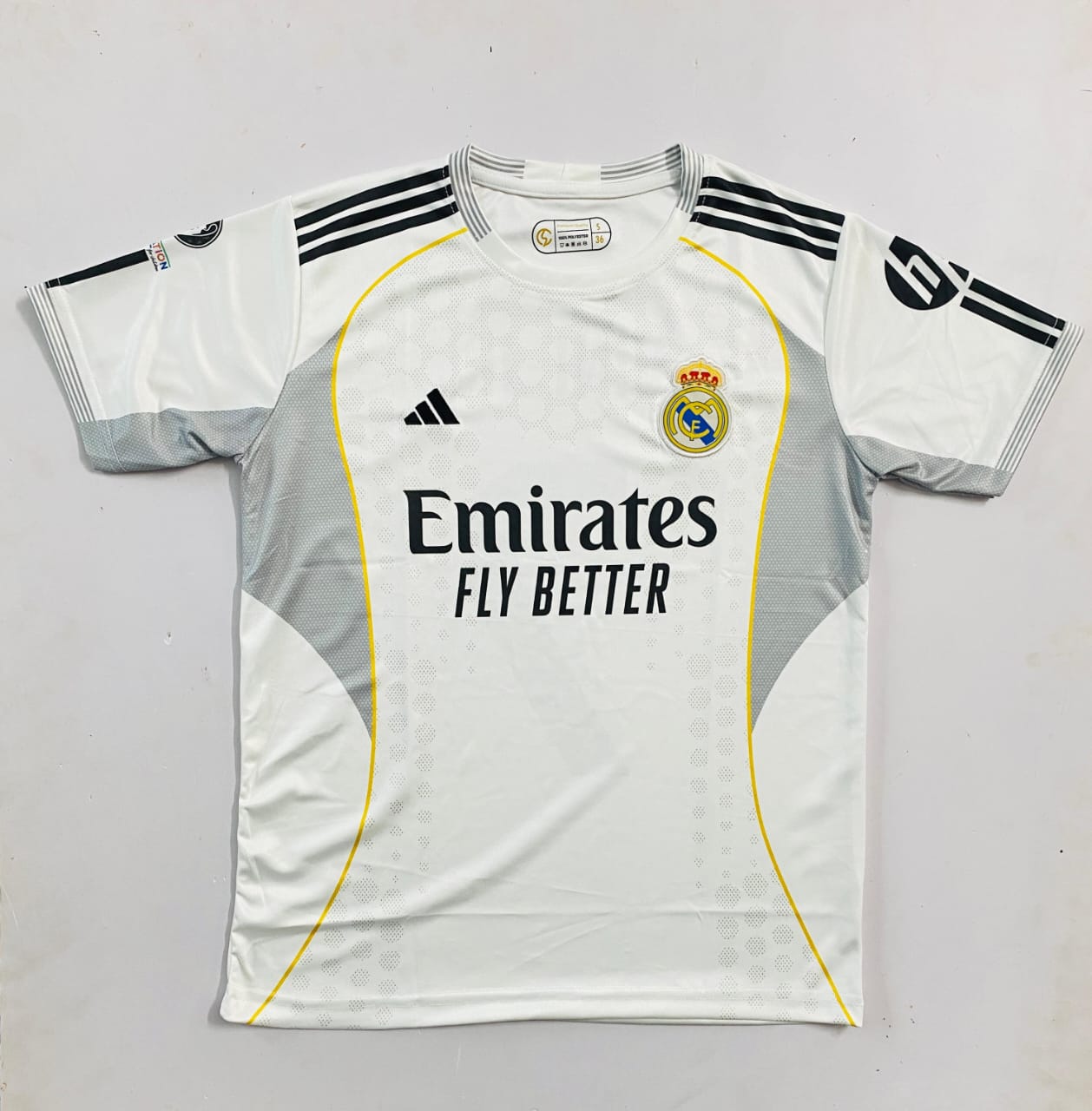 REAL HOME 25/26 MBAPPE HALF SLEEVES EMBROIDERY (((A063)))