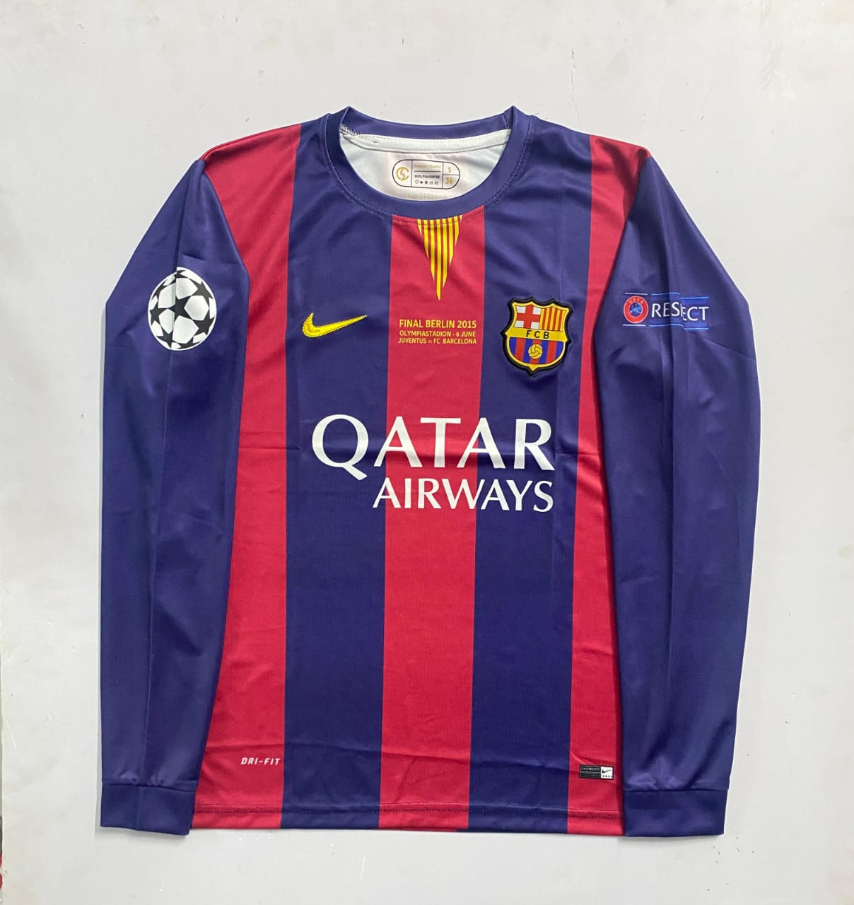 FC Barcelona HOME 2014-2015 Full-Sleeve Messi (EMBROIDERY)