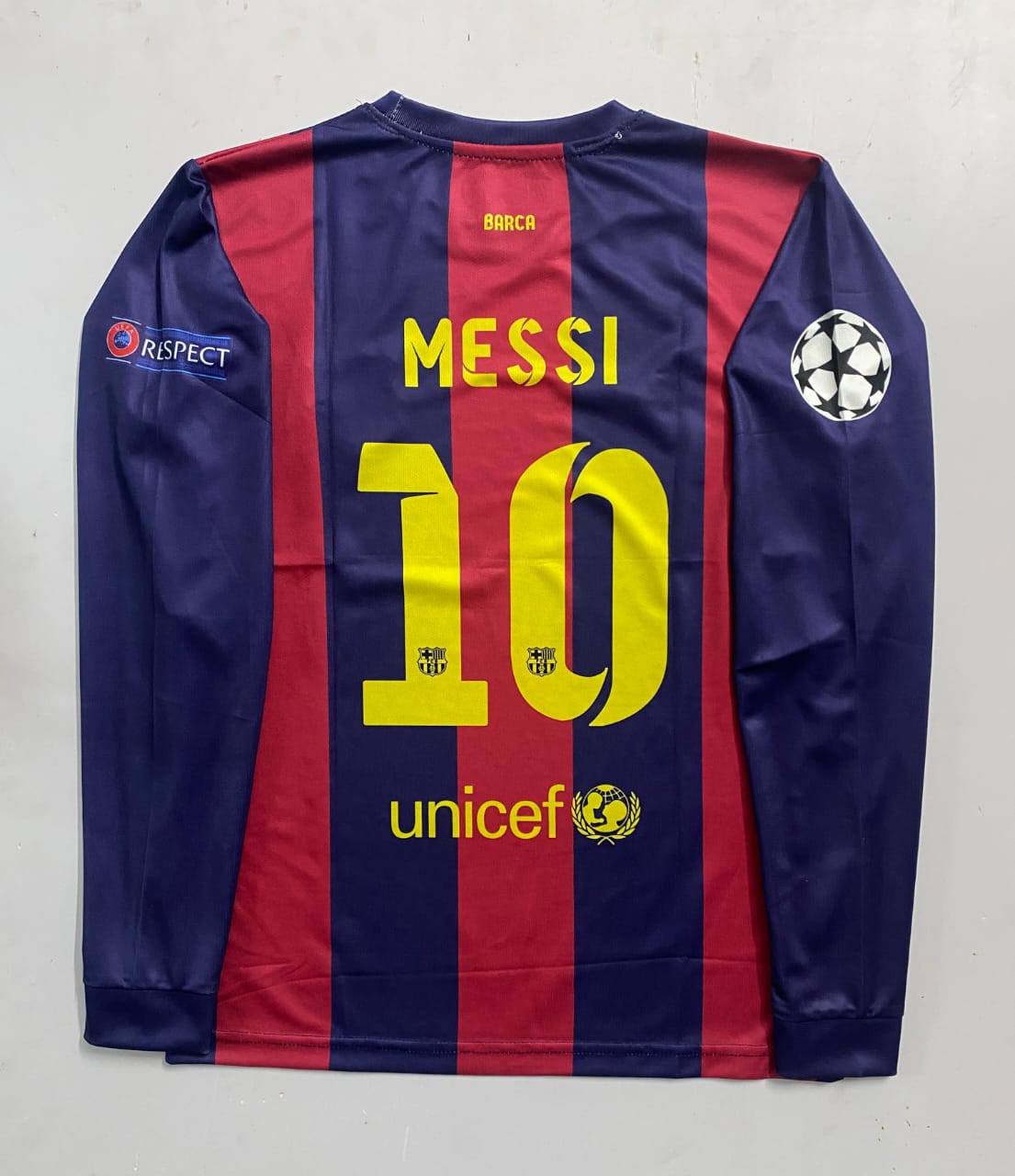 FC Barcelona HOME 2014-2015 Full-Sleeve Messi (EMBROIDERY)