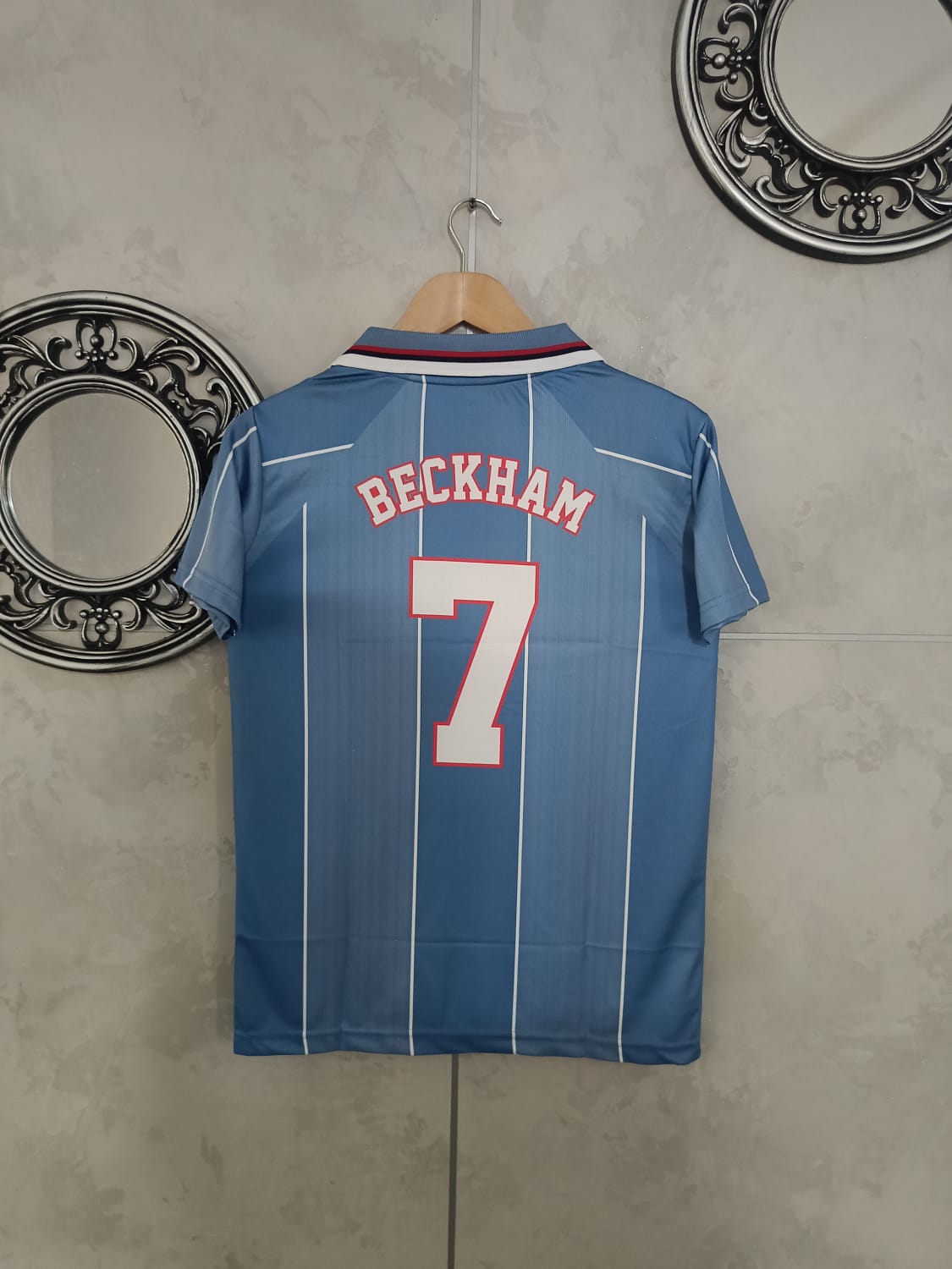 JW OG 1996 ENGLAND BECKHAM AWAY KIT FULL & HALF SLEEVE EMBROIDERY