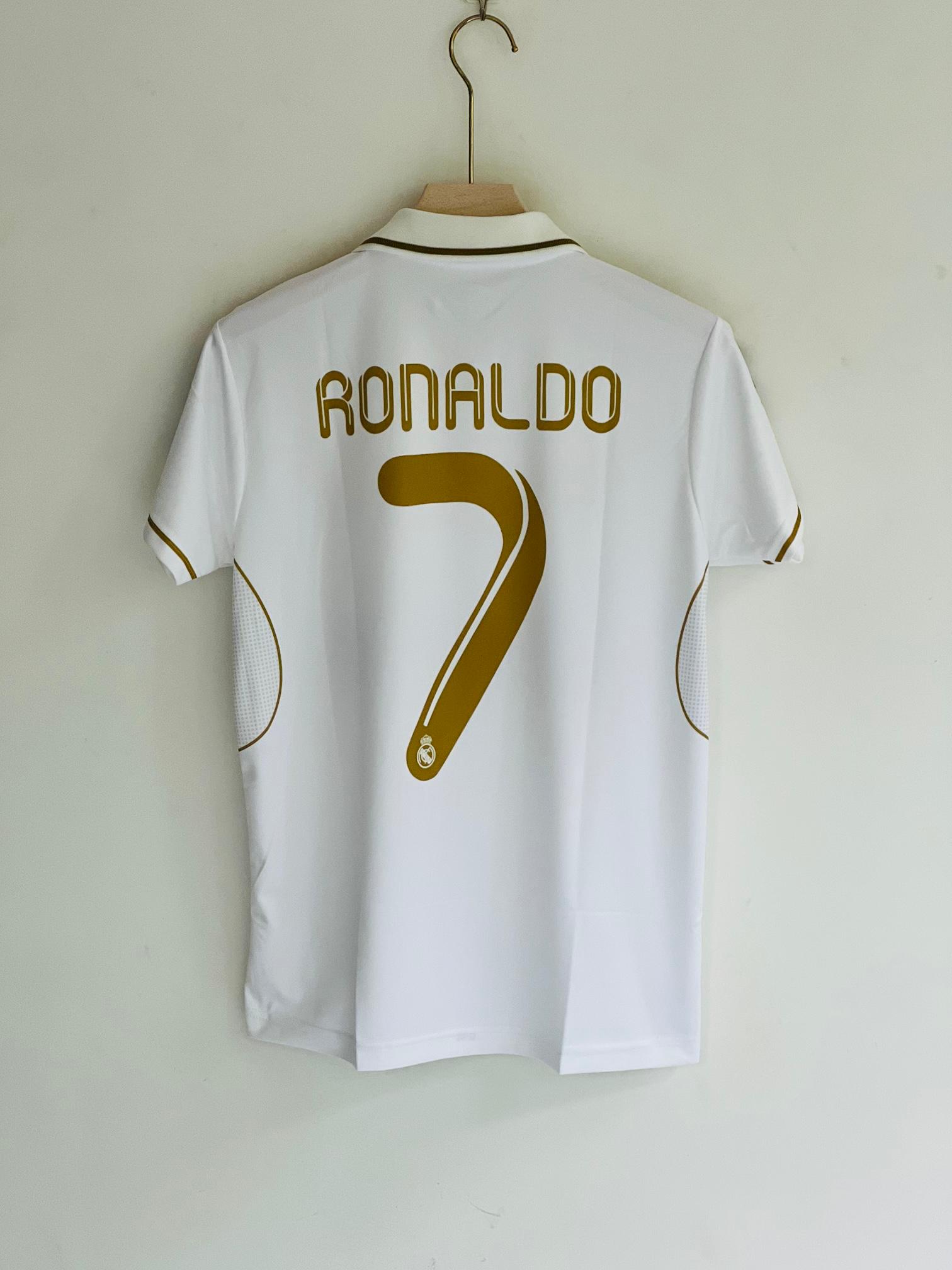 JW OG Madrid 2011-12 Home Half Sleeve Embroidery (RONALDO)(("HS COLLER EMBROIDERY"))