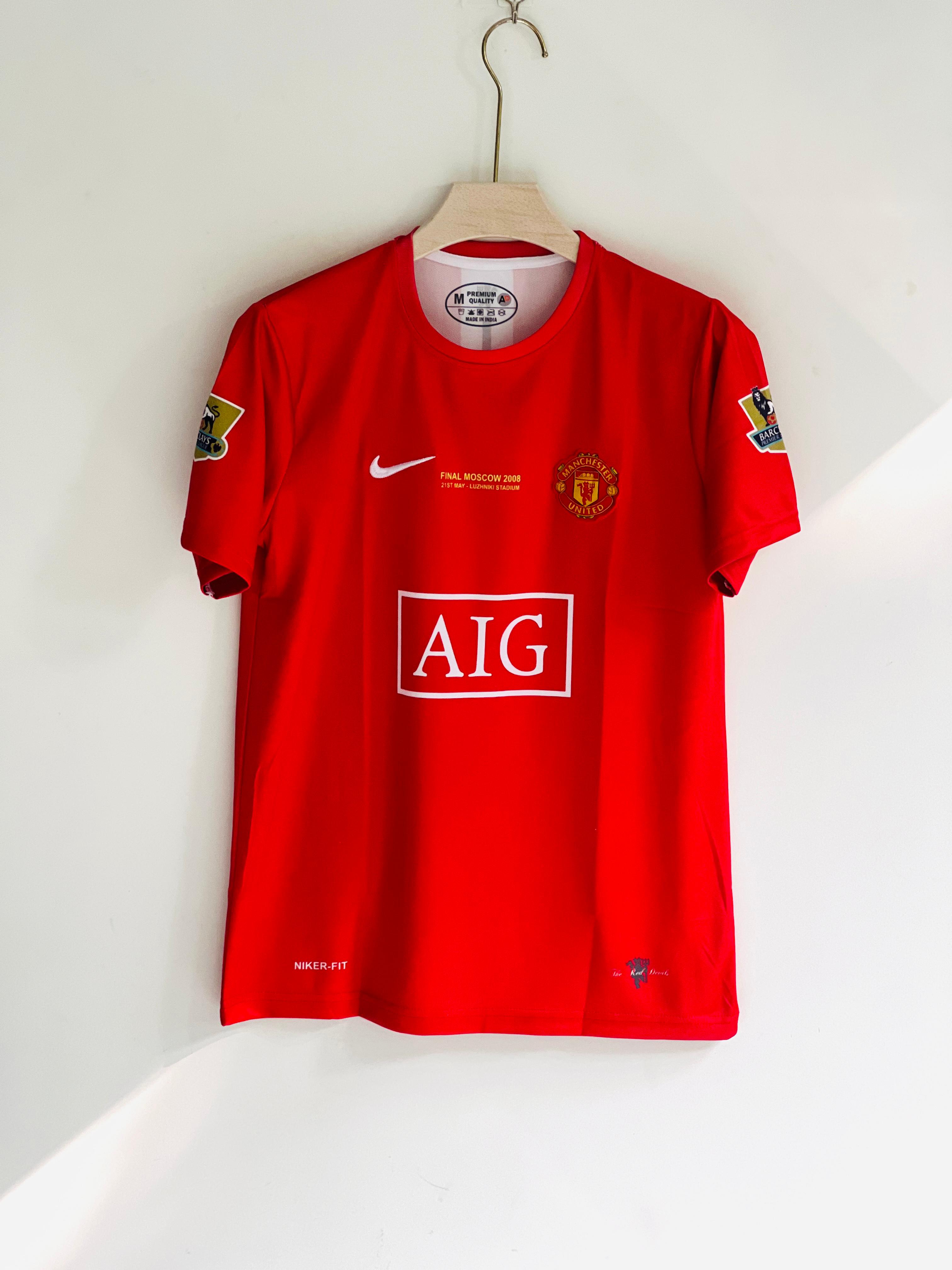 JW OG Manchester UTD 2007-08 Half Sleeve Embroidery (Ronaldo)(("HS RN EMBROIDERY"))