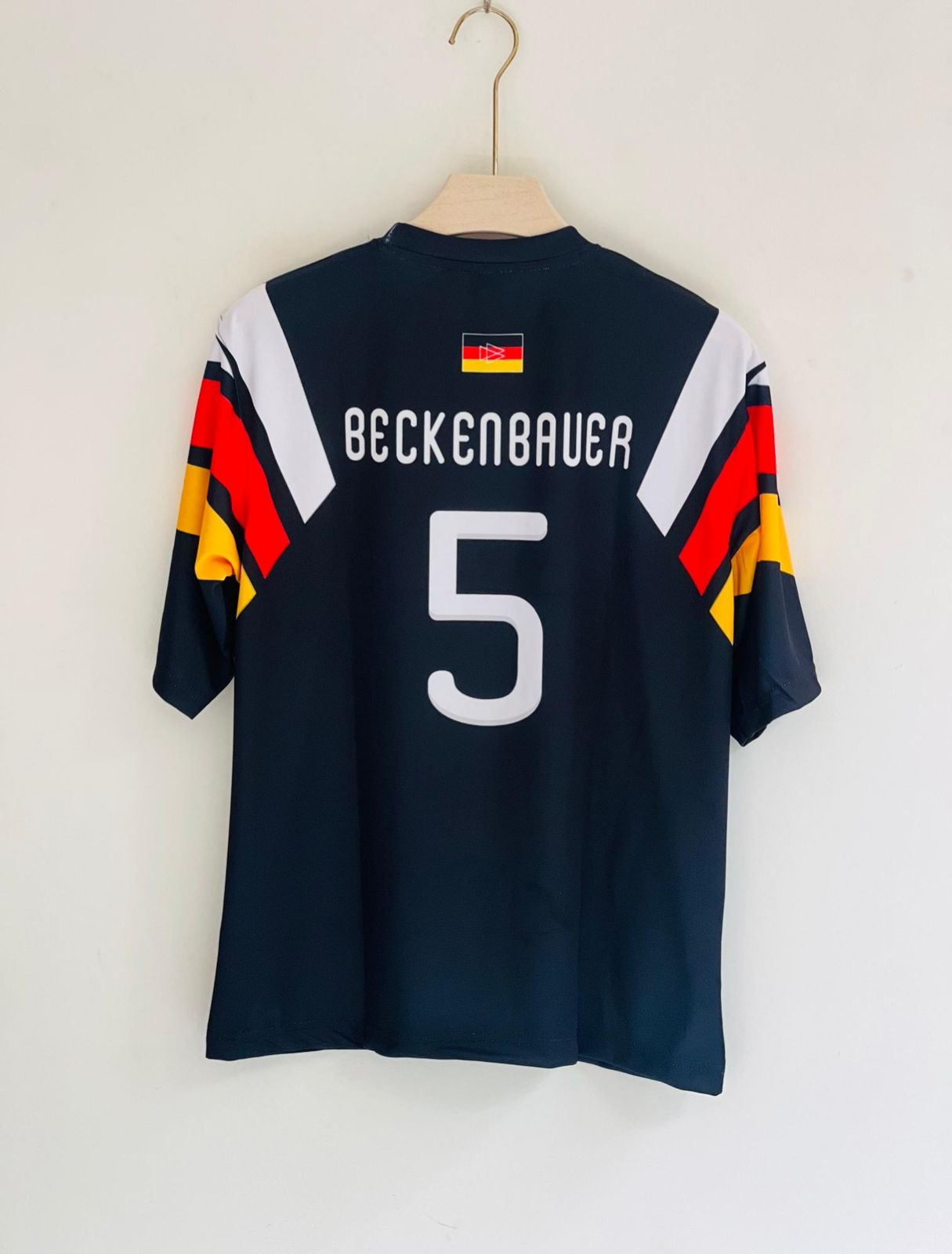 JW OG Germany 1996 Away Backenbauer OVERSIZED(("FIVE SLEEVES EMBROIDERY"))