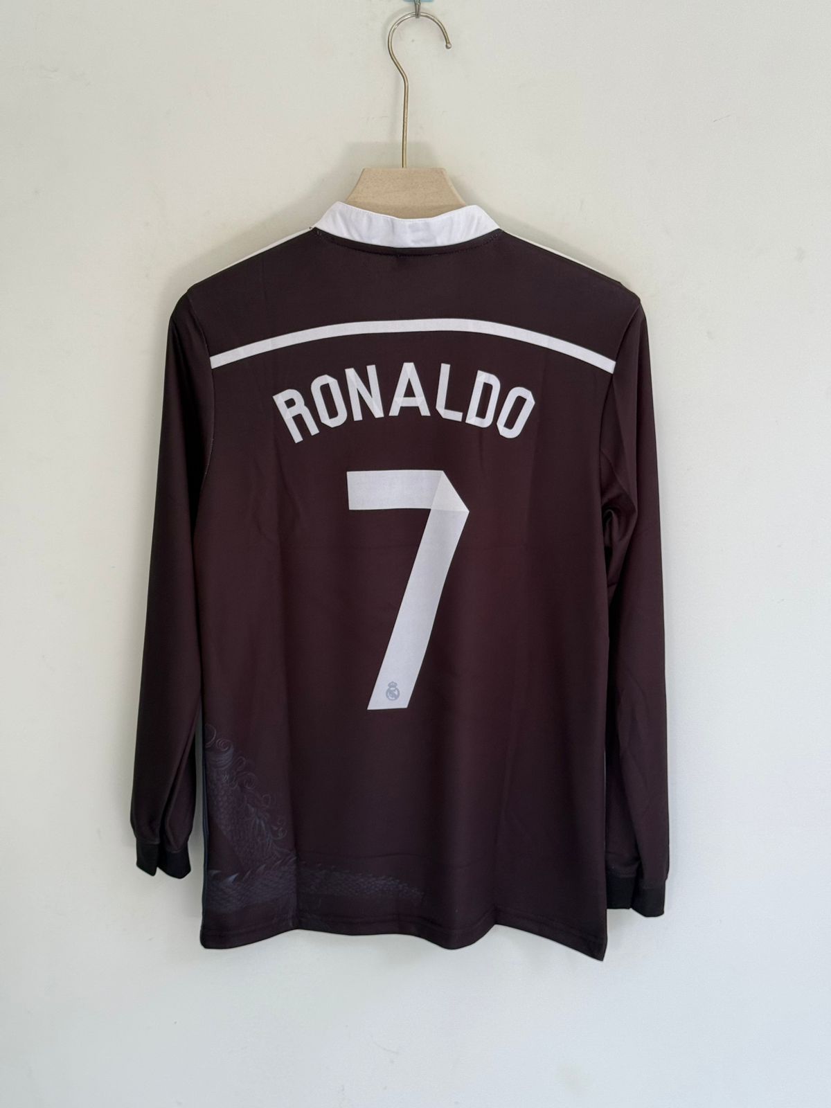 Real Madrid 2014-15 Third Ronaldo Long Sleeve — Sublimation(("FS RN EMBROIDERY"))