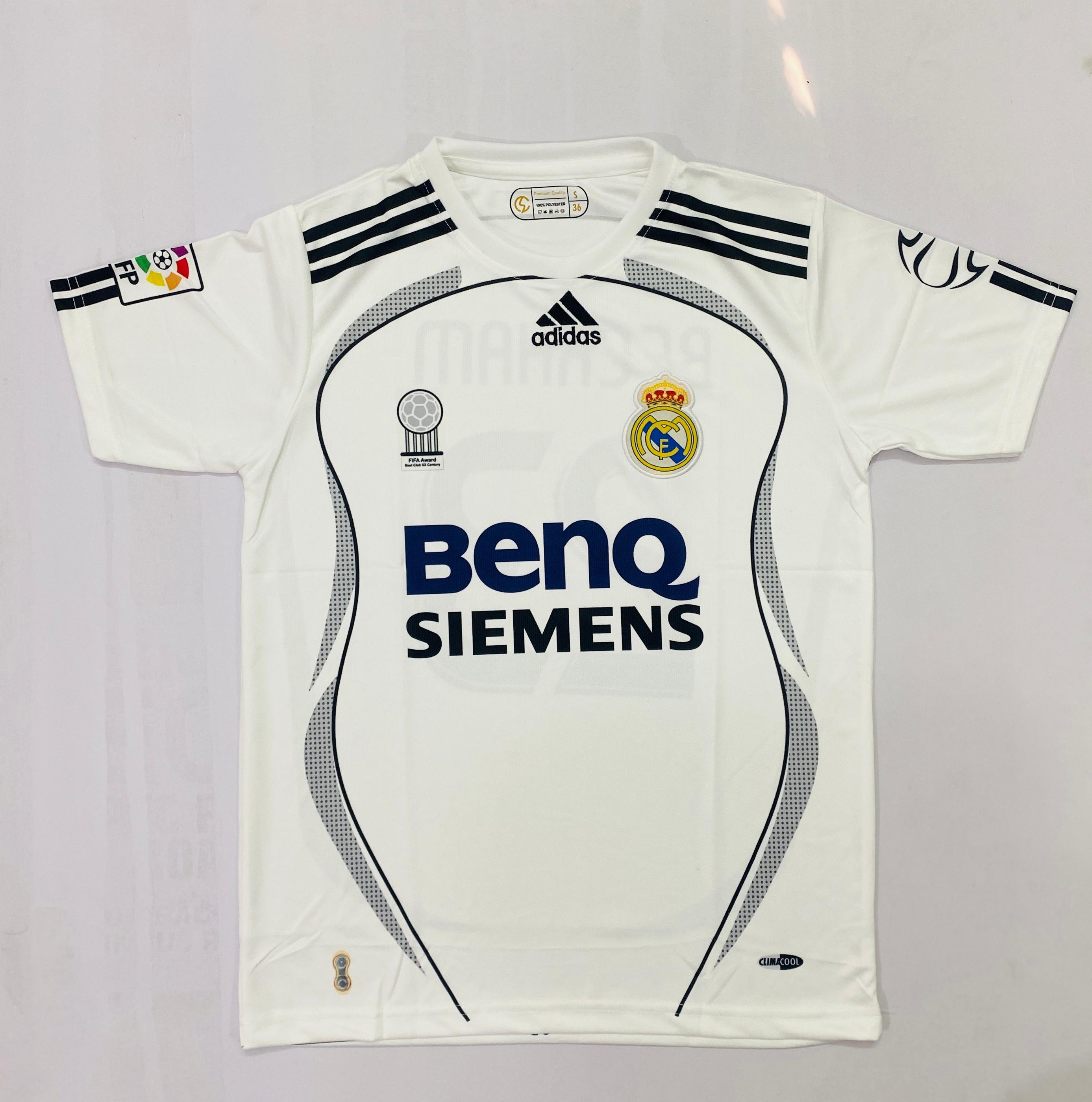 Real Madrid 2006-07 Beckham - Half and Embroidery PREMIUM QUALITY