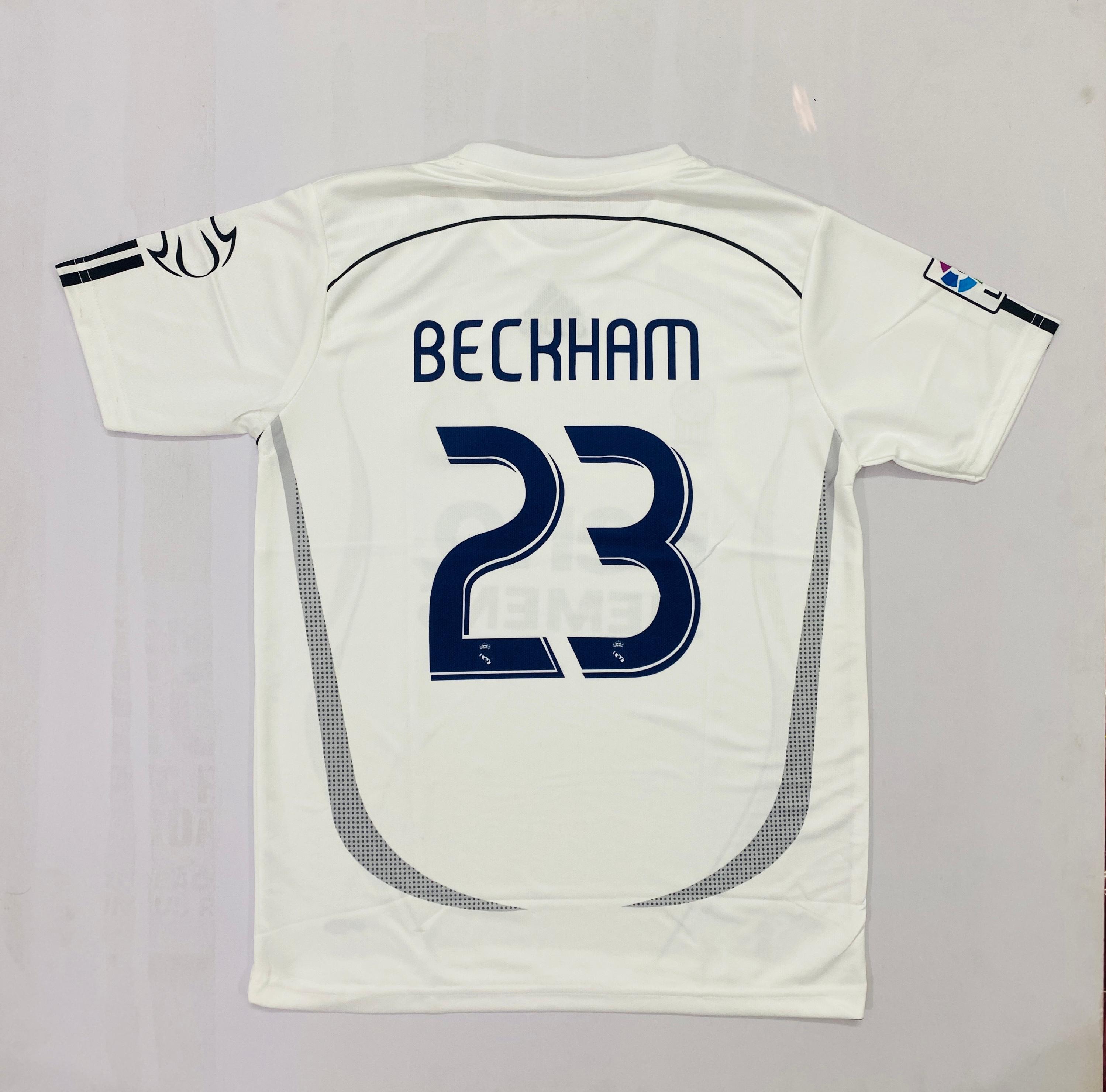 Real Madrid 2006-07 Beckham - Half and Embroidery PREMIUM QUALITY