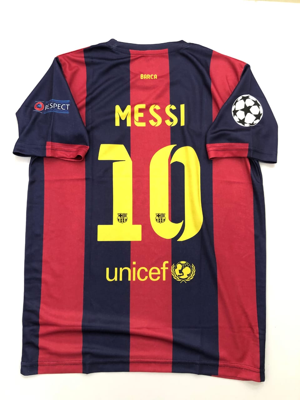 FC Barcelona 2015-16 Home Messi - Half & Embroidery PREMIUM