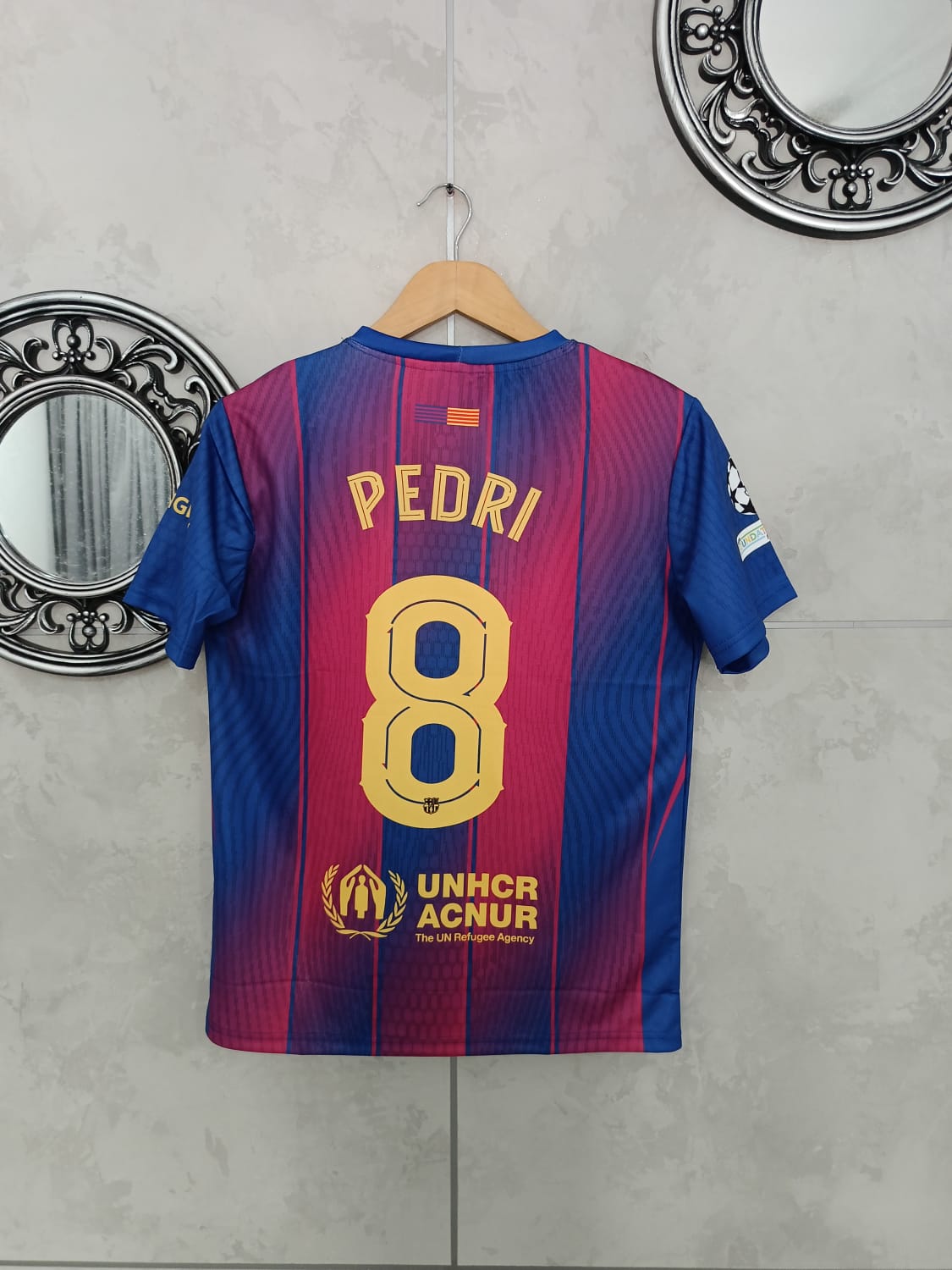 JW OG BARCELONA 25/26 HOME KIT HALF SLEEVES EMBROIDERY(("HS RN EMBROIDERY"))