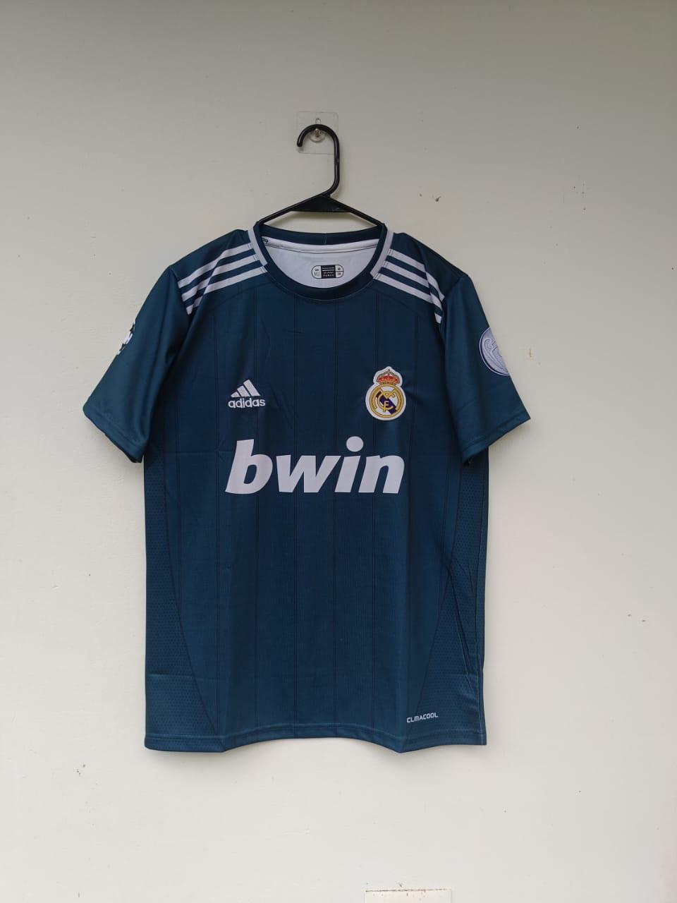 Real Madrid 2012/13 Third Jersey – Bwin Sponsor (Green) – Champions Le