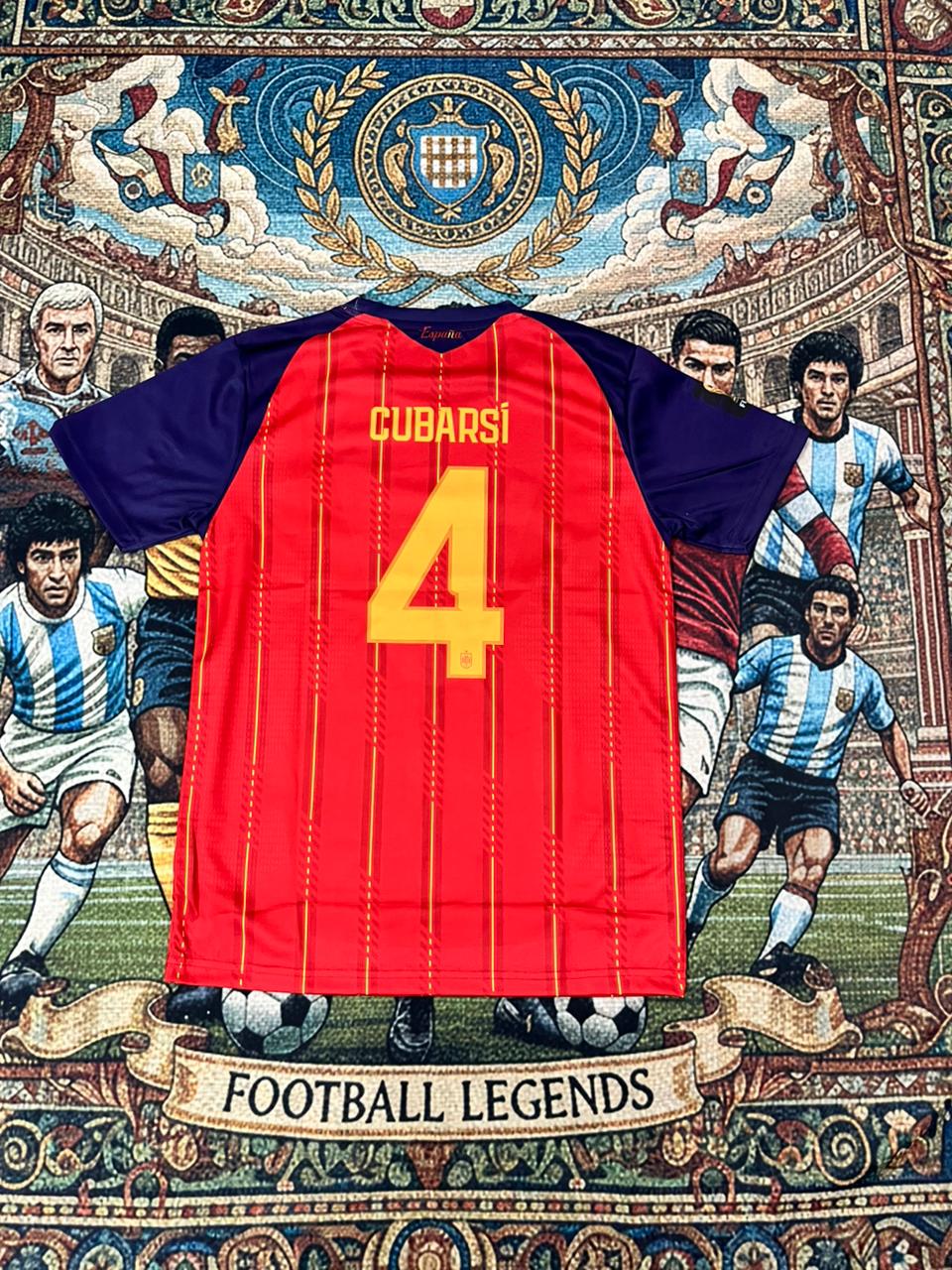 SPAIN 2026 HOME JERSEY  HALF SLEEVE EMBROIDERY CUBARSI