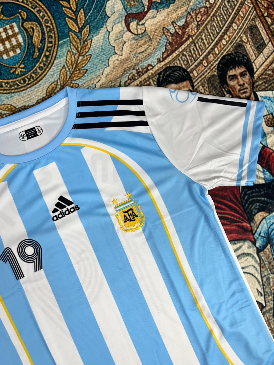Argentina 2006 World Cup home jersey Half sleeve 