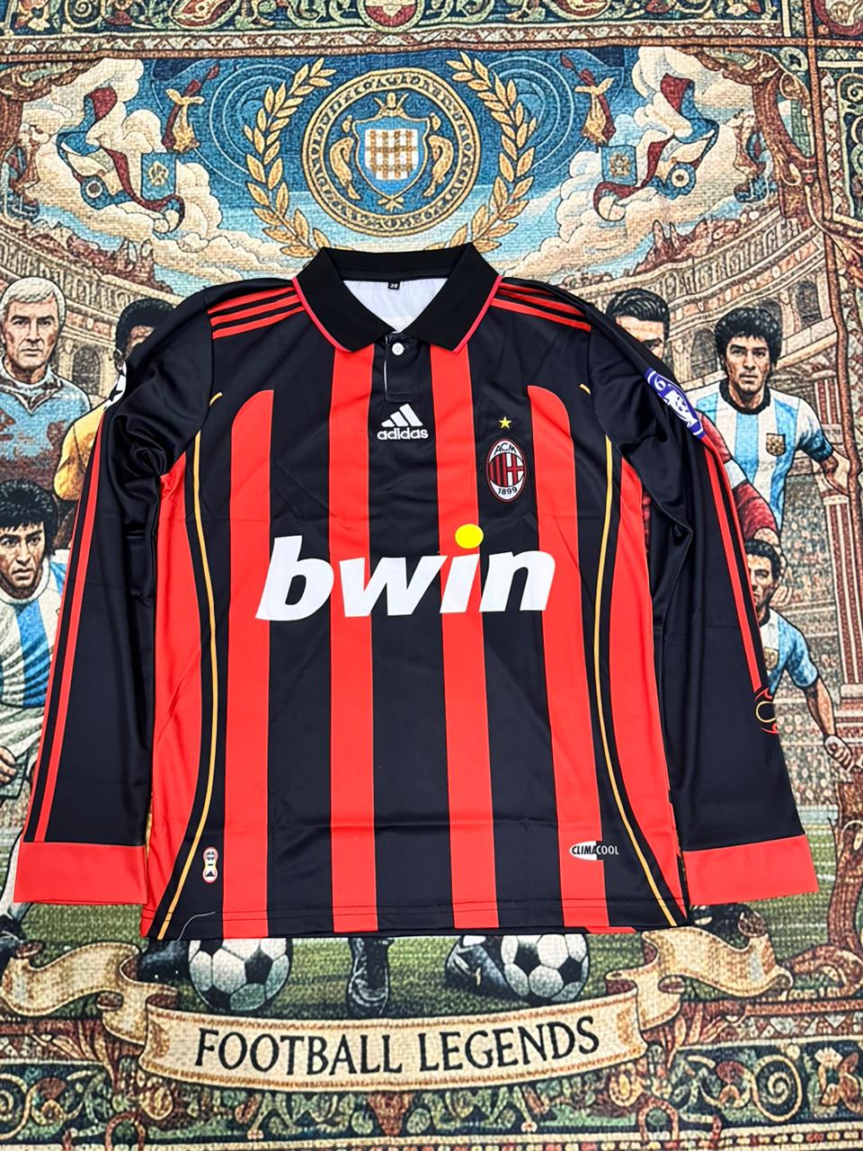 ACミラン KAKA 2006/2007 AC Milan 2006-07 Home Full Sleeve Embroidery KAKA