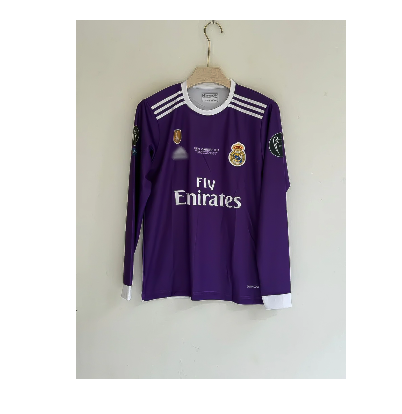 JW OG Madrid 2016-17 Away full sleeve Embroidery (PREMIUM QUALITY)