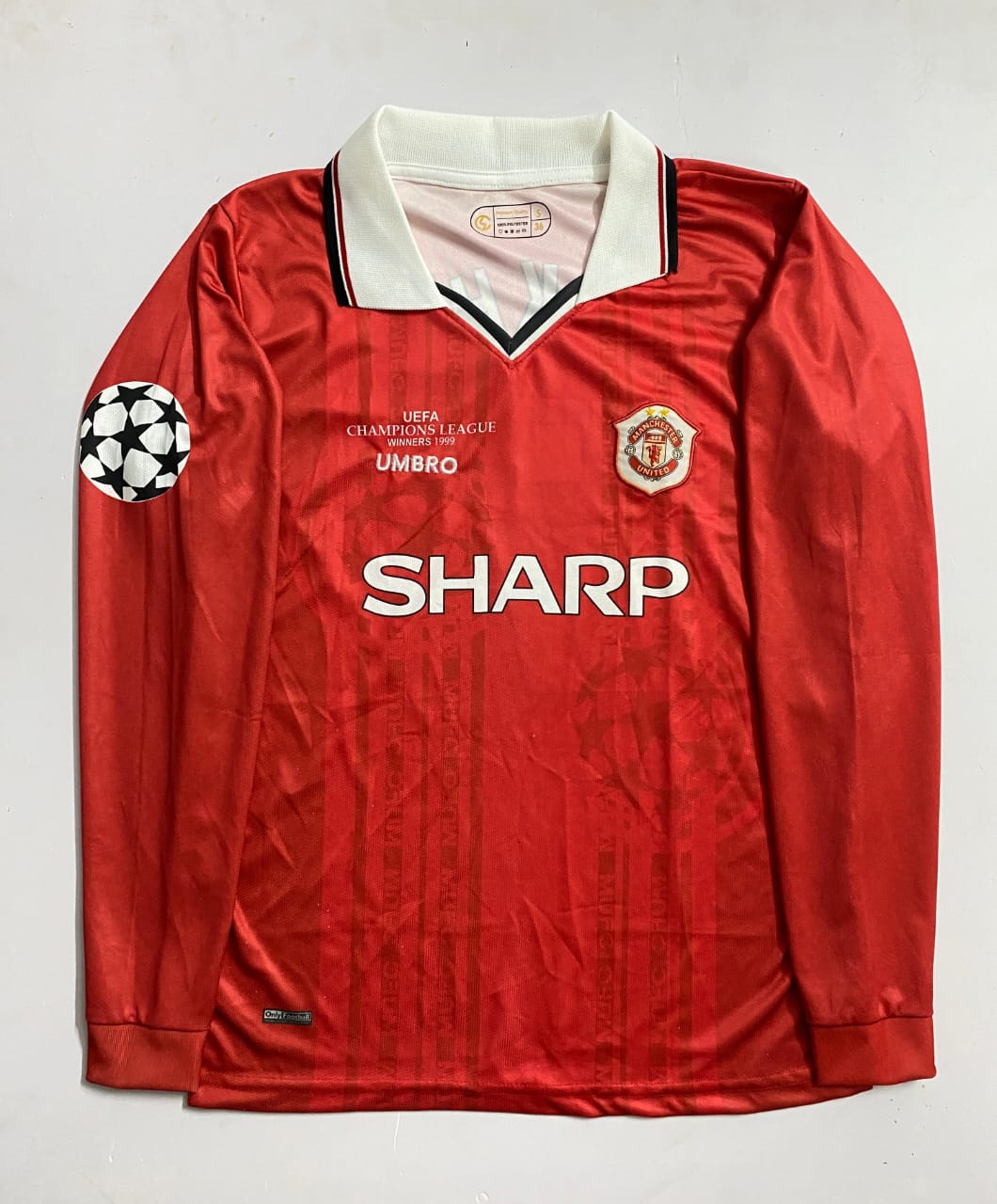 Manchester United 1999 Champions League Final jersey Full Sleeve