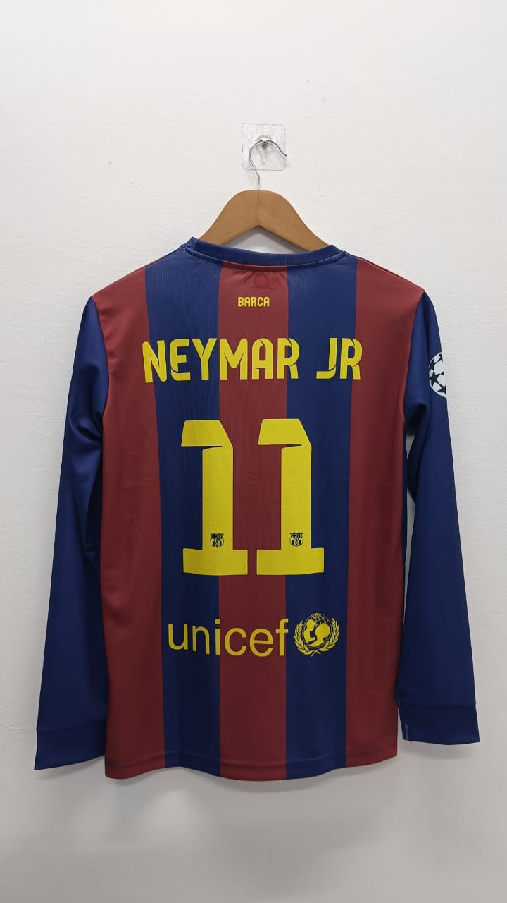 FC Barcelona 2014–15 Home – Neymar Jr 11 Edition (Full Sleeve, Embroidered Crest)