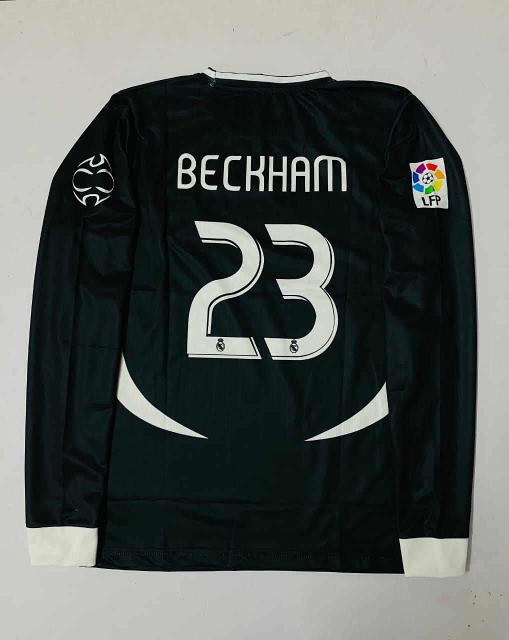Real Madrid Away 2006-07 Long Sleeves Retro BECKAM EMBROIDERY
