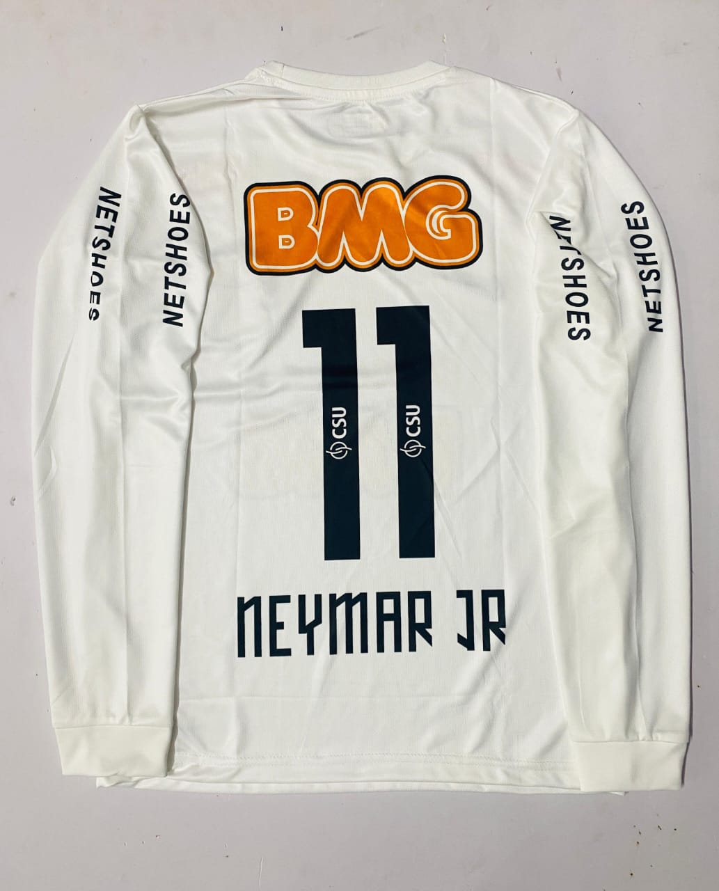 Neymar Jr. Santos FC 2011/12 Home Jersey Long Sleeve EMBROIDERY