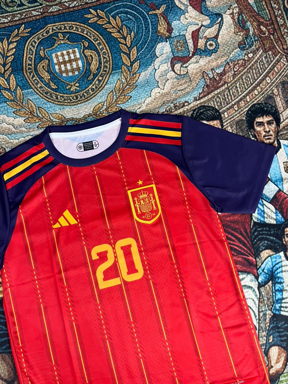 SPAIN 2026 HOME JERSEY HALF SLEEVE EMBROIDERY PEDRI