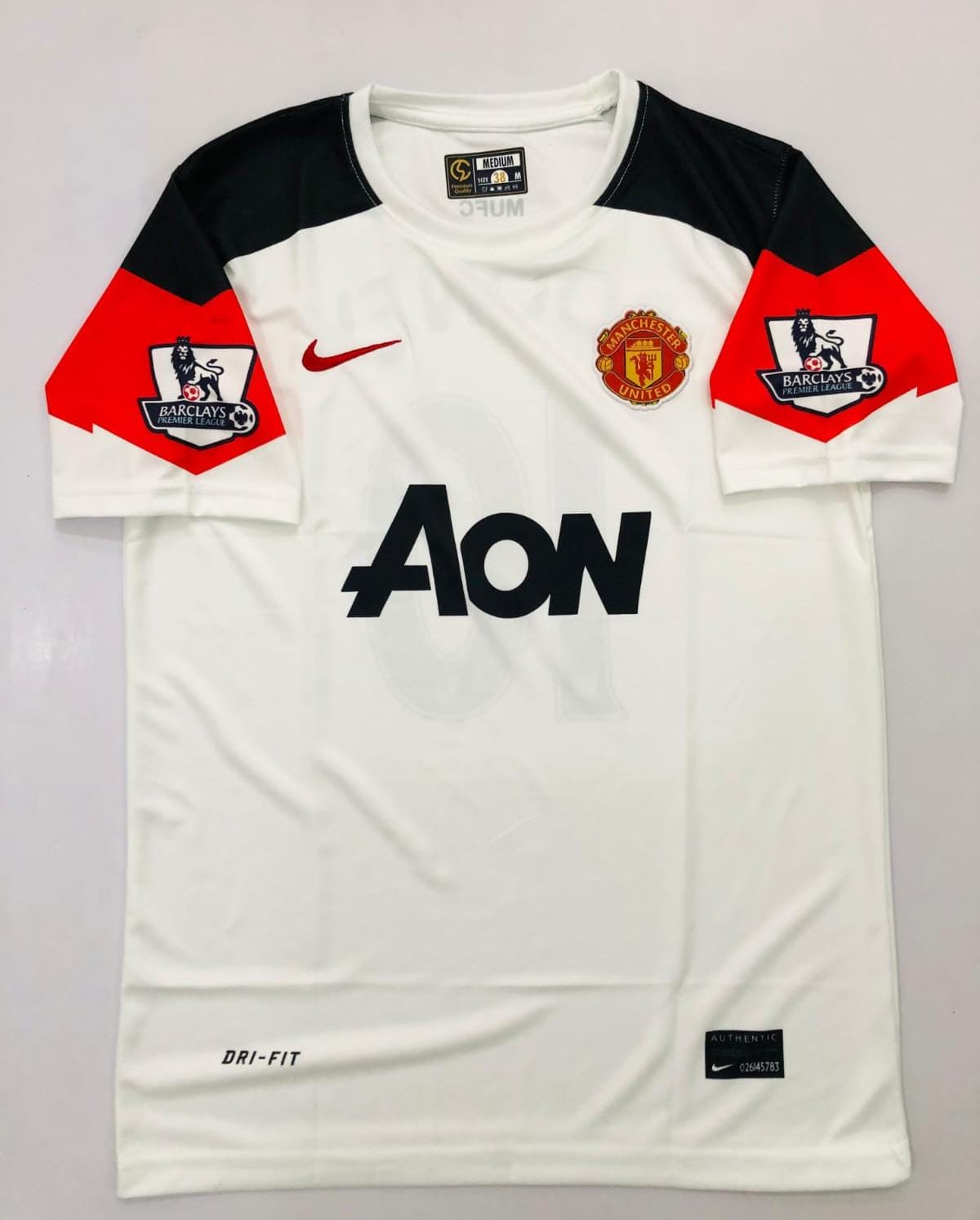 MAN UNITED ROONEY RETRO HALF SLEEVES [[[A049]]]((HS RN EMBROIDERY))