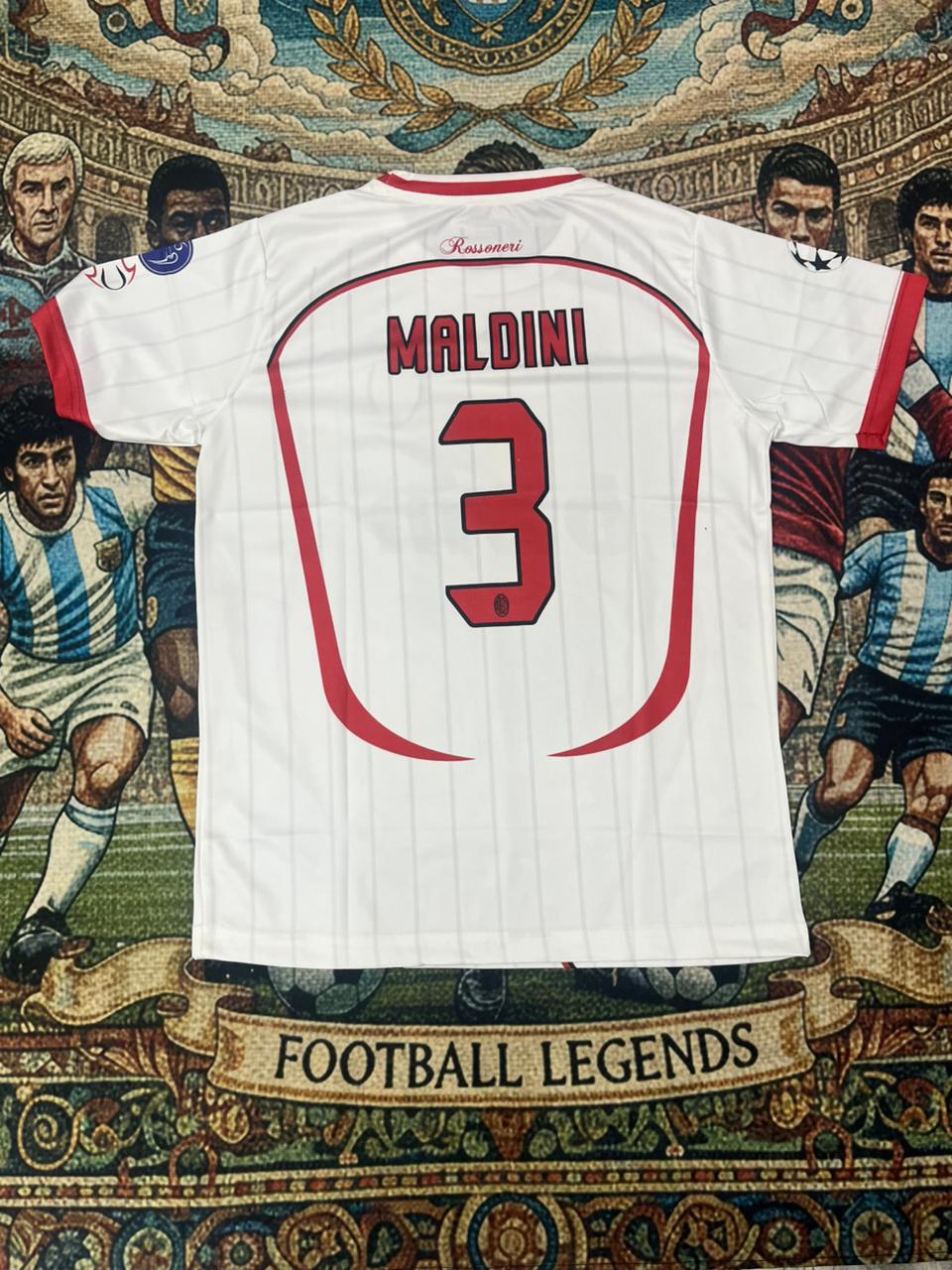 AC MILAN MALDINI 2006-07 AWAY HALF SLEEVE