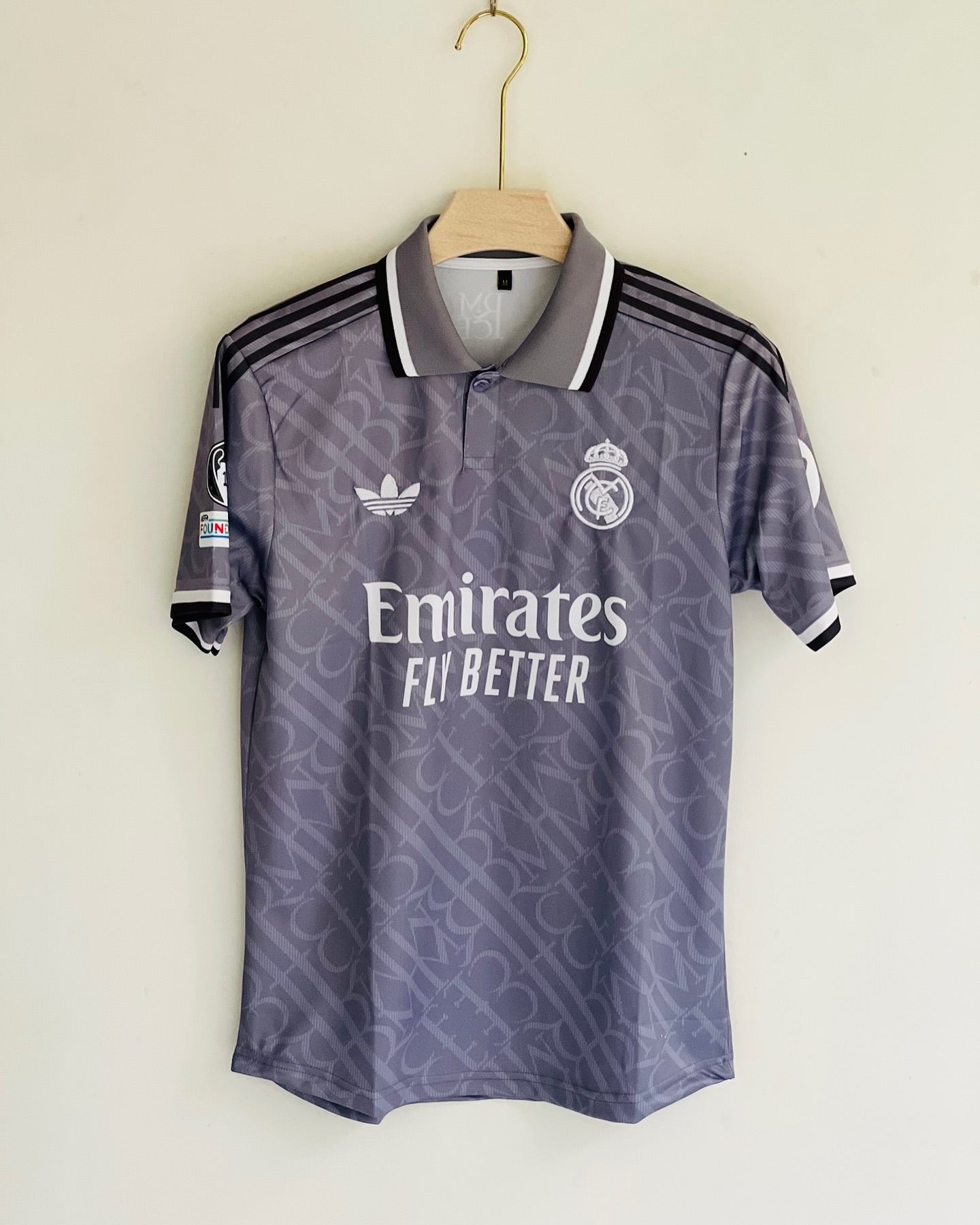 MBAPPE REAL MADRID THIRD KIT POLO EMBROIDERY