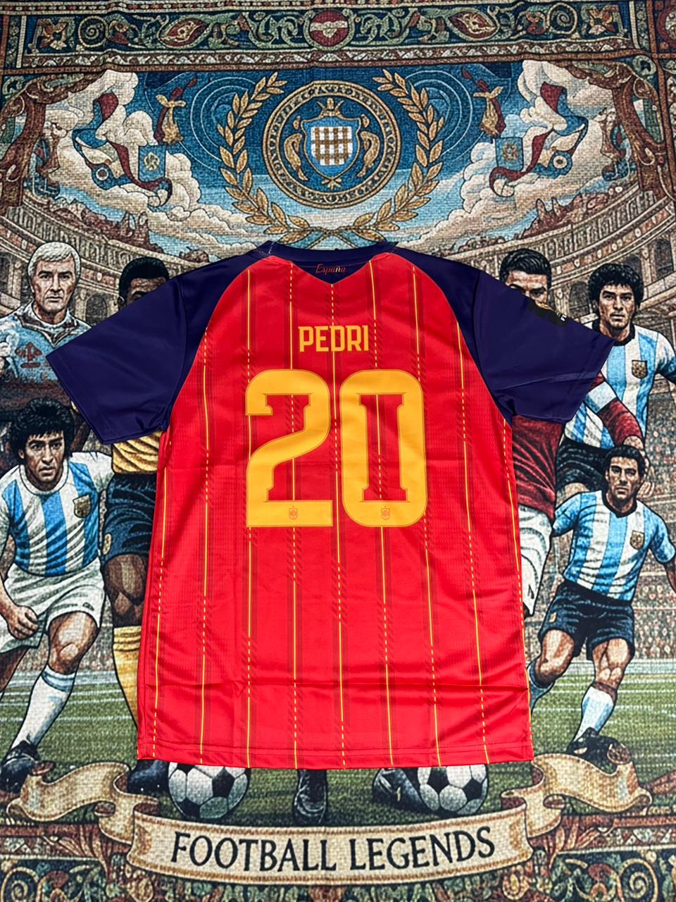 SPAIN 2026 HOME JERSEY HALF SLEEVE EMBROIDERY PEDRI
