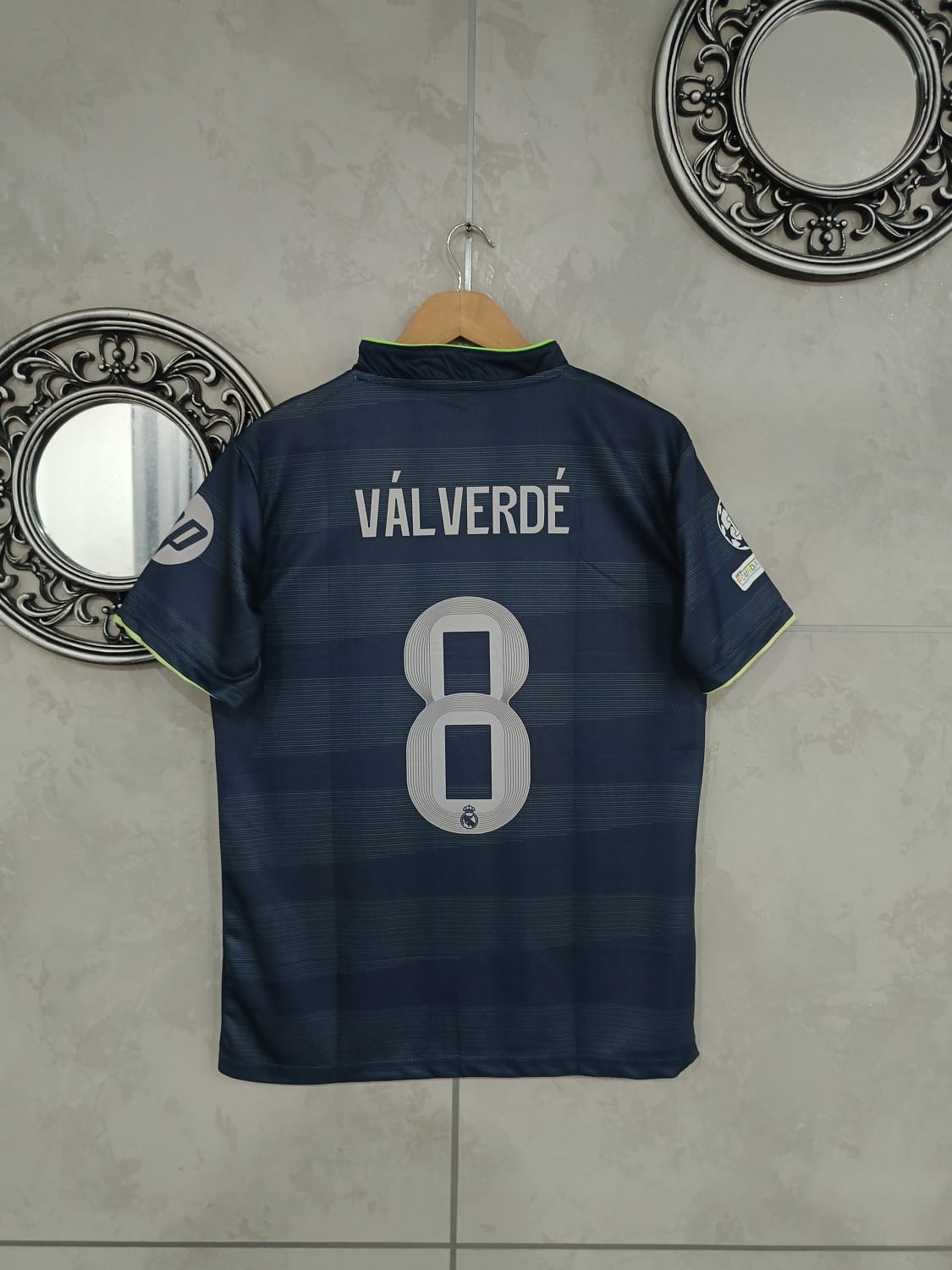 REAL MADRID 25/26 AWAY VALVARDE HALF SLEEVE EMBROIDERY(("HS PIPE EMBROIDERY"))[[[A029]]]