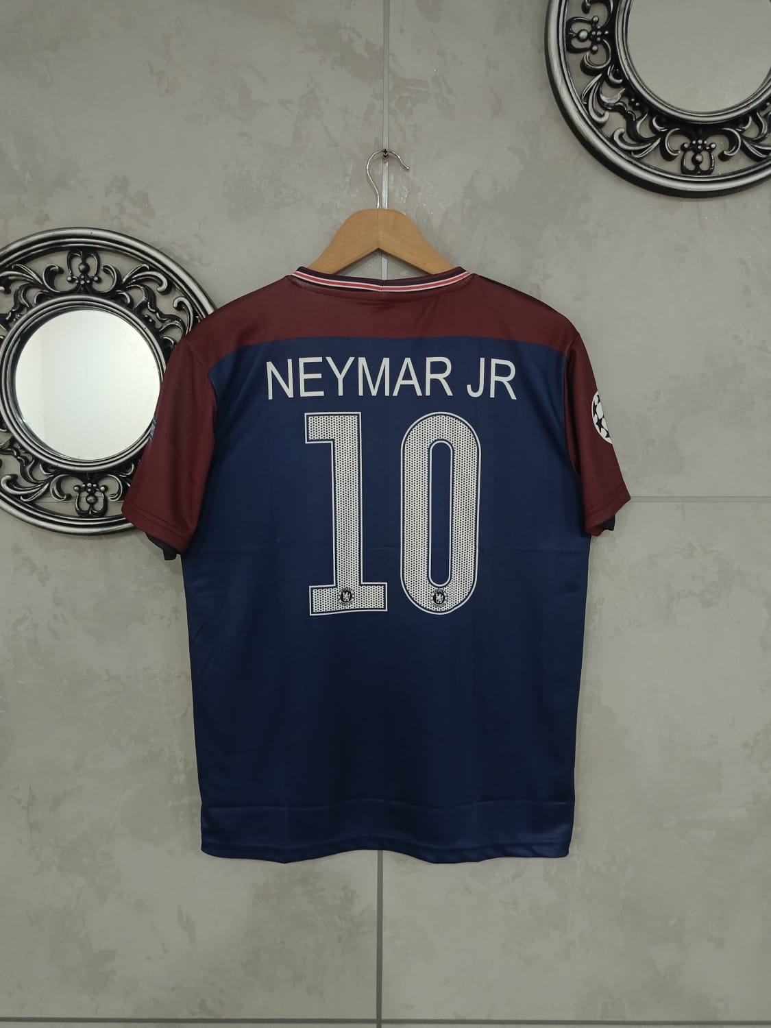 (PSG) 2016/17 Home Jersey – UEFA Champions League Edition (Half Sleeve)