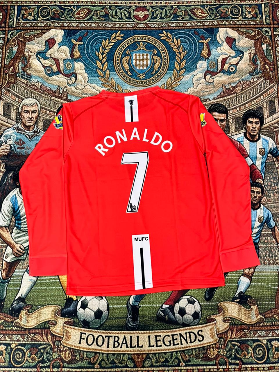 Manchester UTD 2007-08 Home Full Sleeve Embroidery
