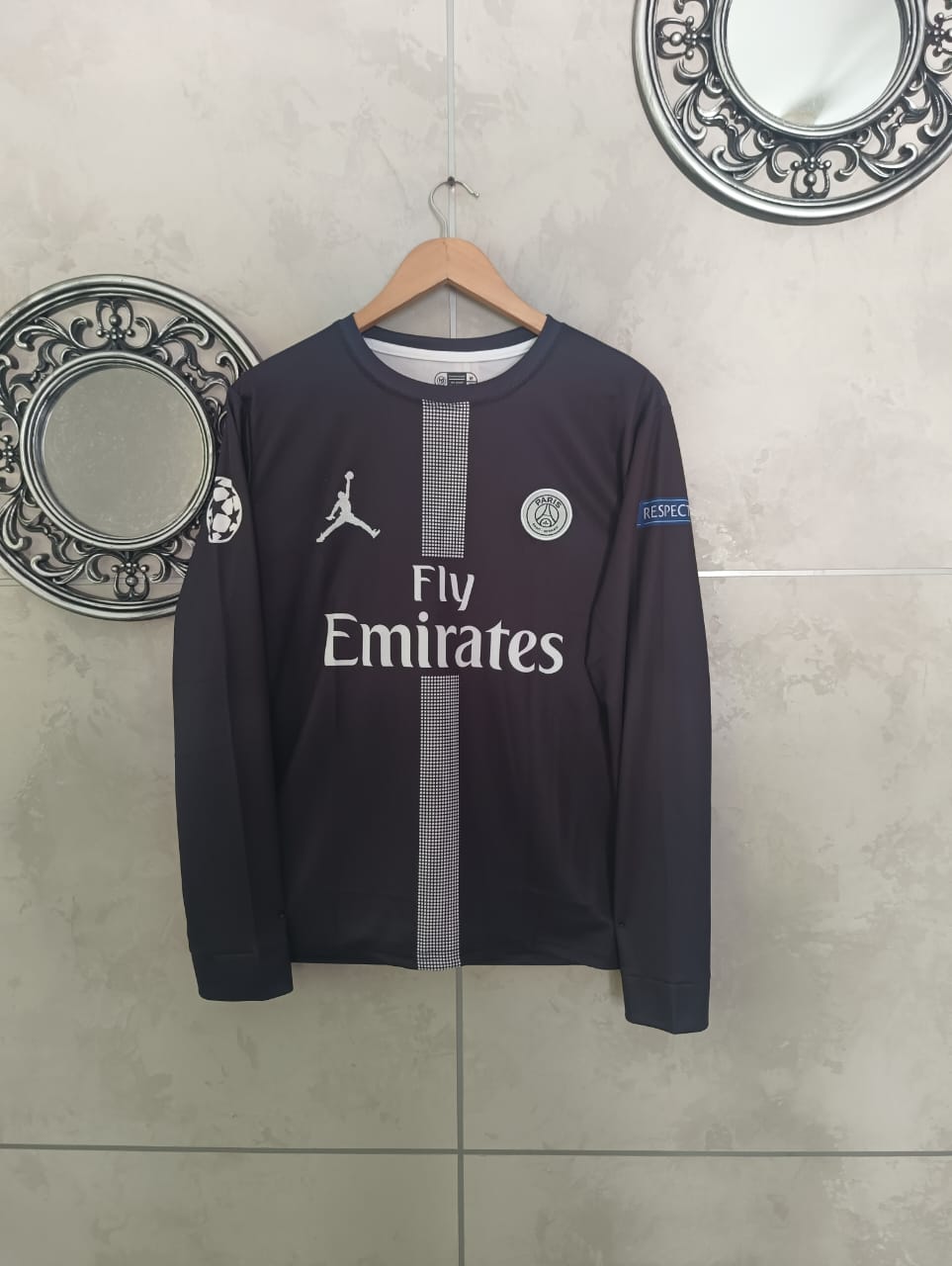 PSG 2018/19 THIRD RETRO NEYMAR FULL SLEEVES EMBROIDERY [[[A027]]](("FS RN EMBROIDERY"))