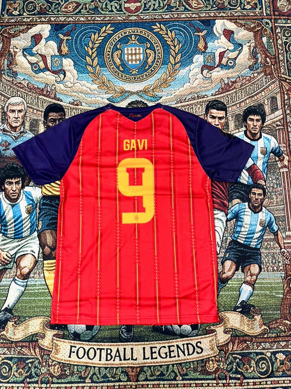 SPAIN 2026 HOME JERSEY HALF SLEEVE EMBROIDERY GAVI
