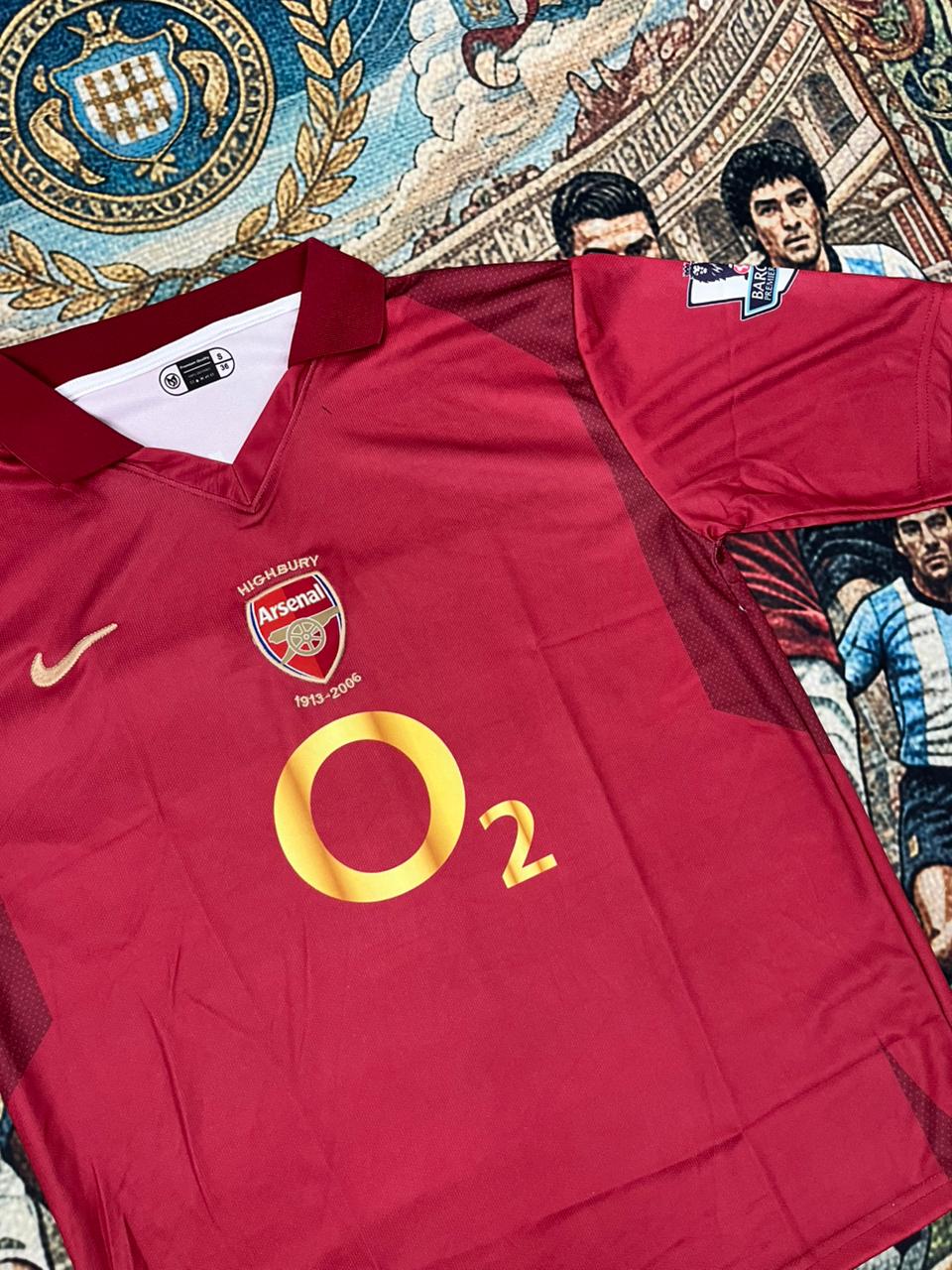 Arsenal FC Retro FIVE SLEEVE HENRY