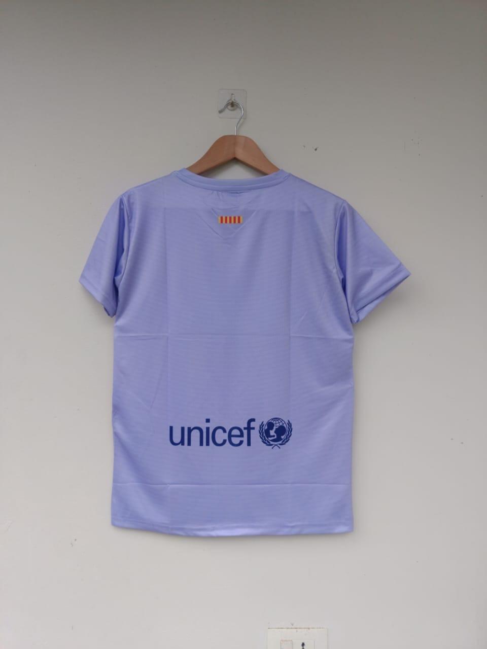 BARCELONA 2021/22 AWAY KIT HALF SLEEVES EMBROIDERY[[[A010]]](("HSVNE")) - Jerseywala.in