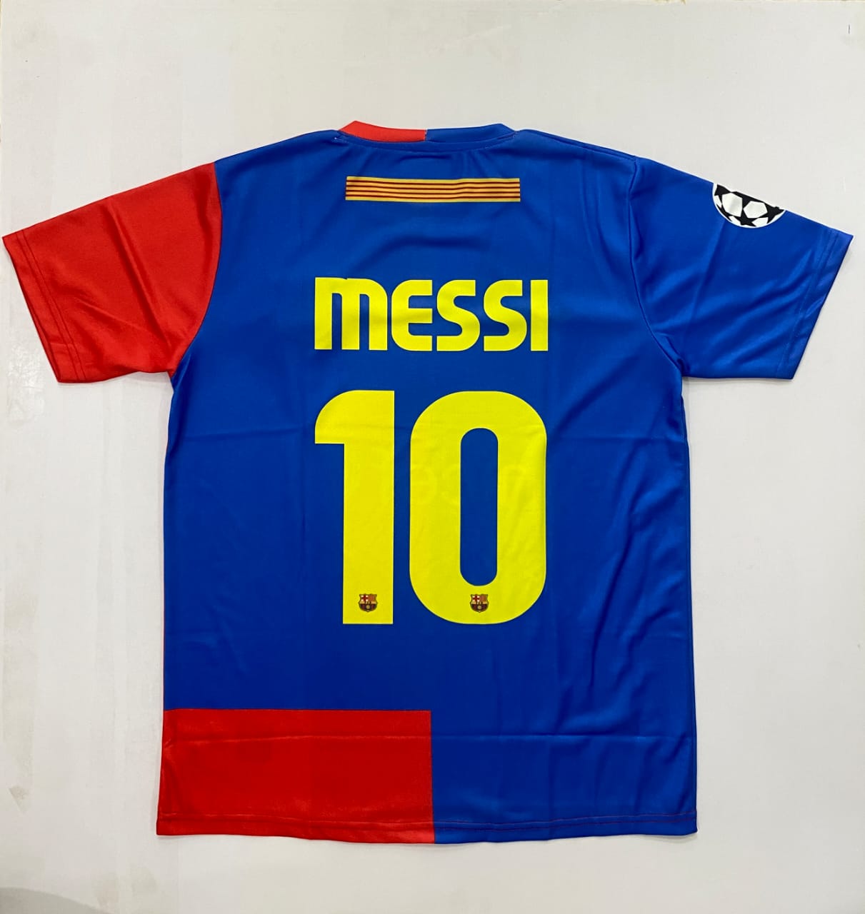 JW OG BARCELONA 2008/09 MESSI HALF SLEEVE EMBROIDERY(("HS RN EMBROIDERY"))