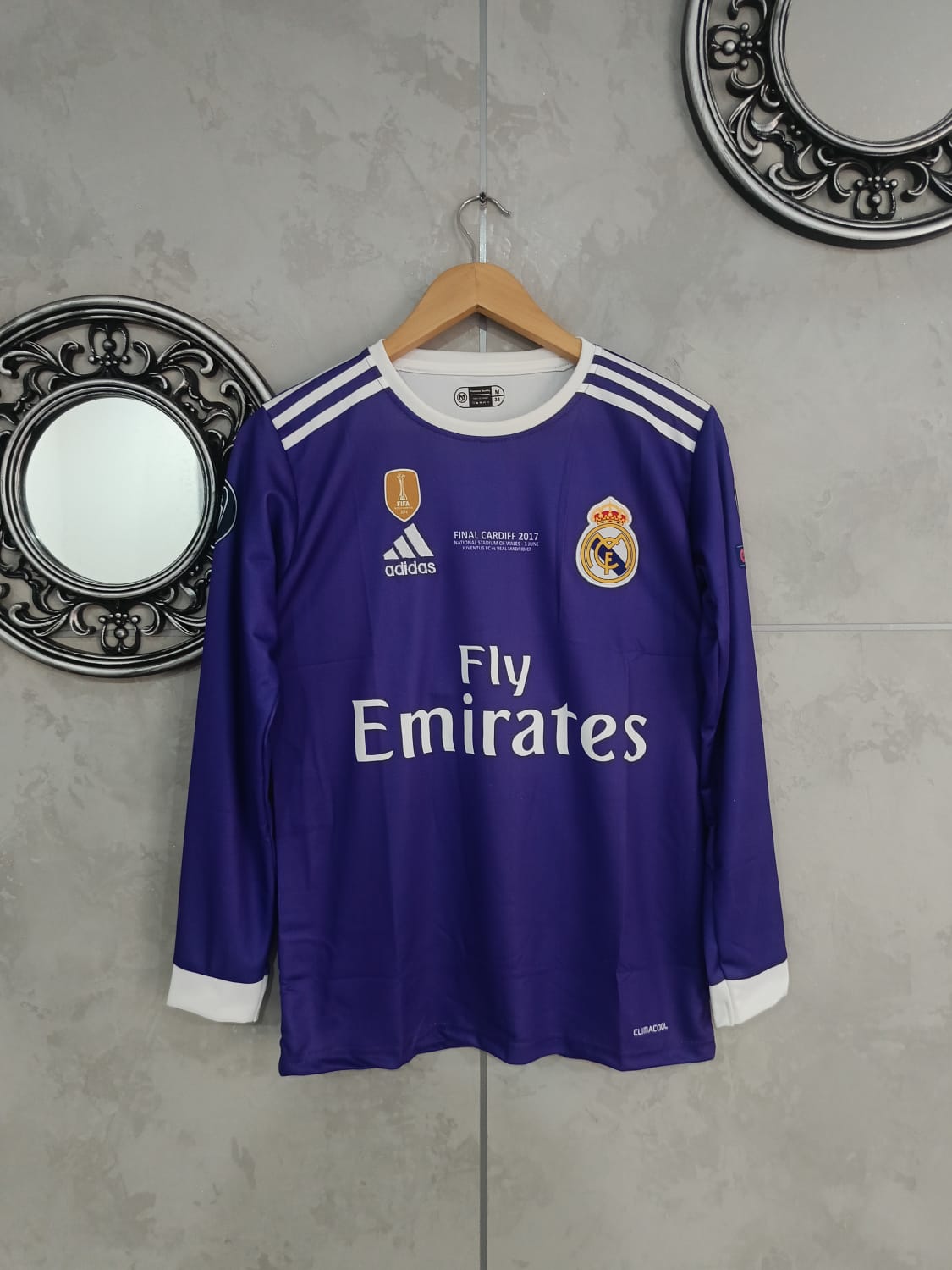 REAL 2016 AWAY PURPLE FULL SLEEVE (("FS RN EMBROIDERY"))