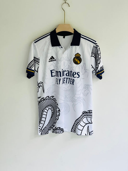 Real Madrid White Dragon Edition Embroidered