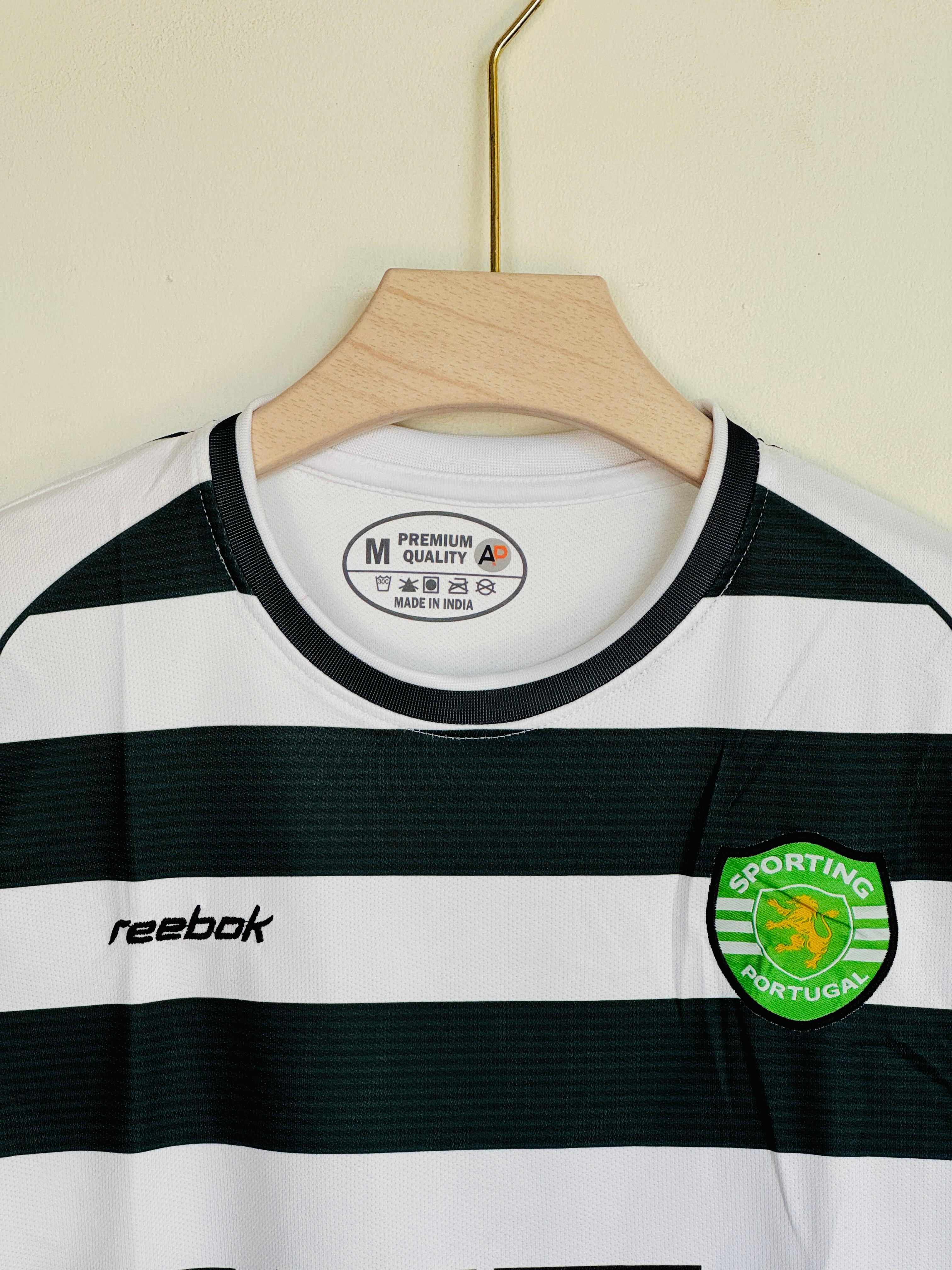 SPORTING 2001-02 HOME KIT RONALDO EMBROIDERY