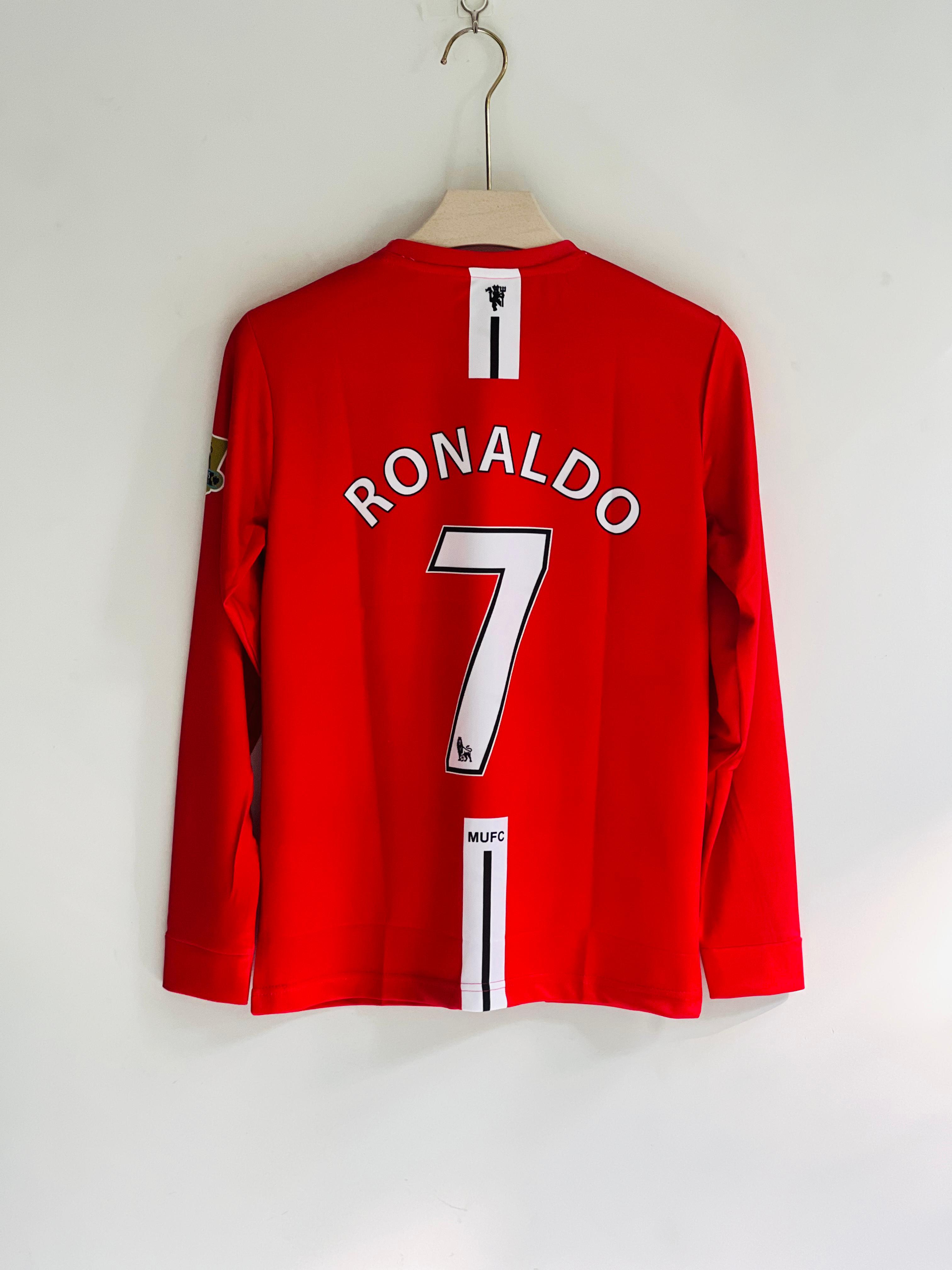 Manchester United 2007-08 Home Full Sleeve Embroidery (PREMIUM QUALITY)