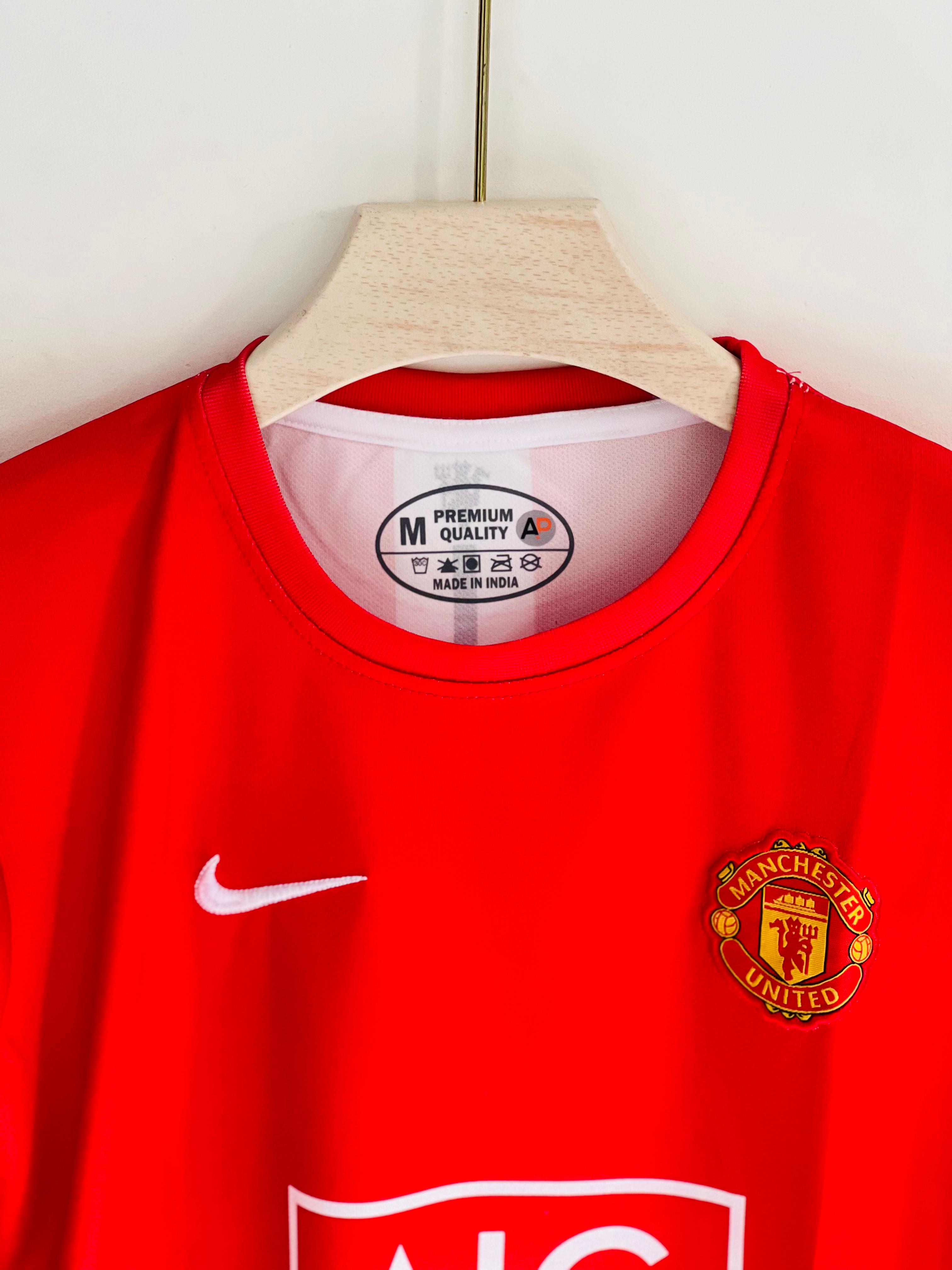 Manchester United 2007-08 Home Full Sleeve Embroidery (PREMIUM QUALITY)