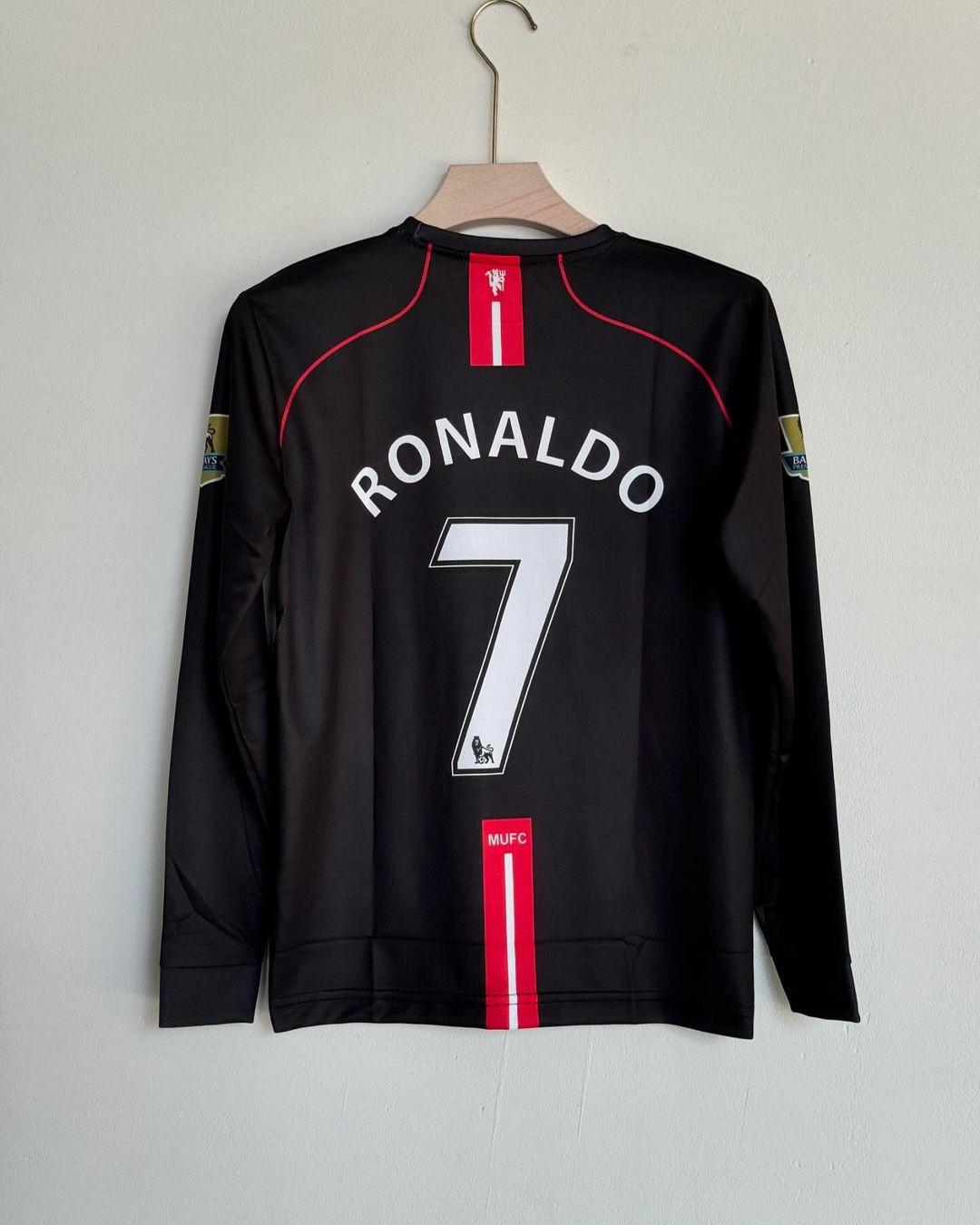 Manchester UTD 2007-08 Away Full Sleeve Embroidery  Ronaldo [[[A016]]] (("FSRNE")) - Jerseywala.in