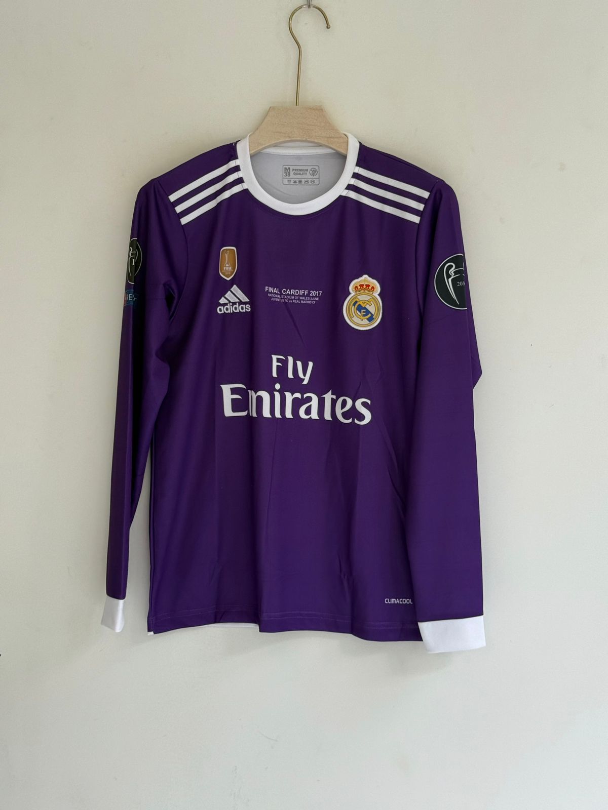 Real Madrid 2016-17 Away full sleeve Embroidery (PREMIUM QUALITY)