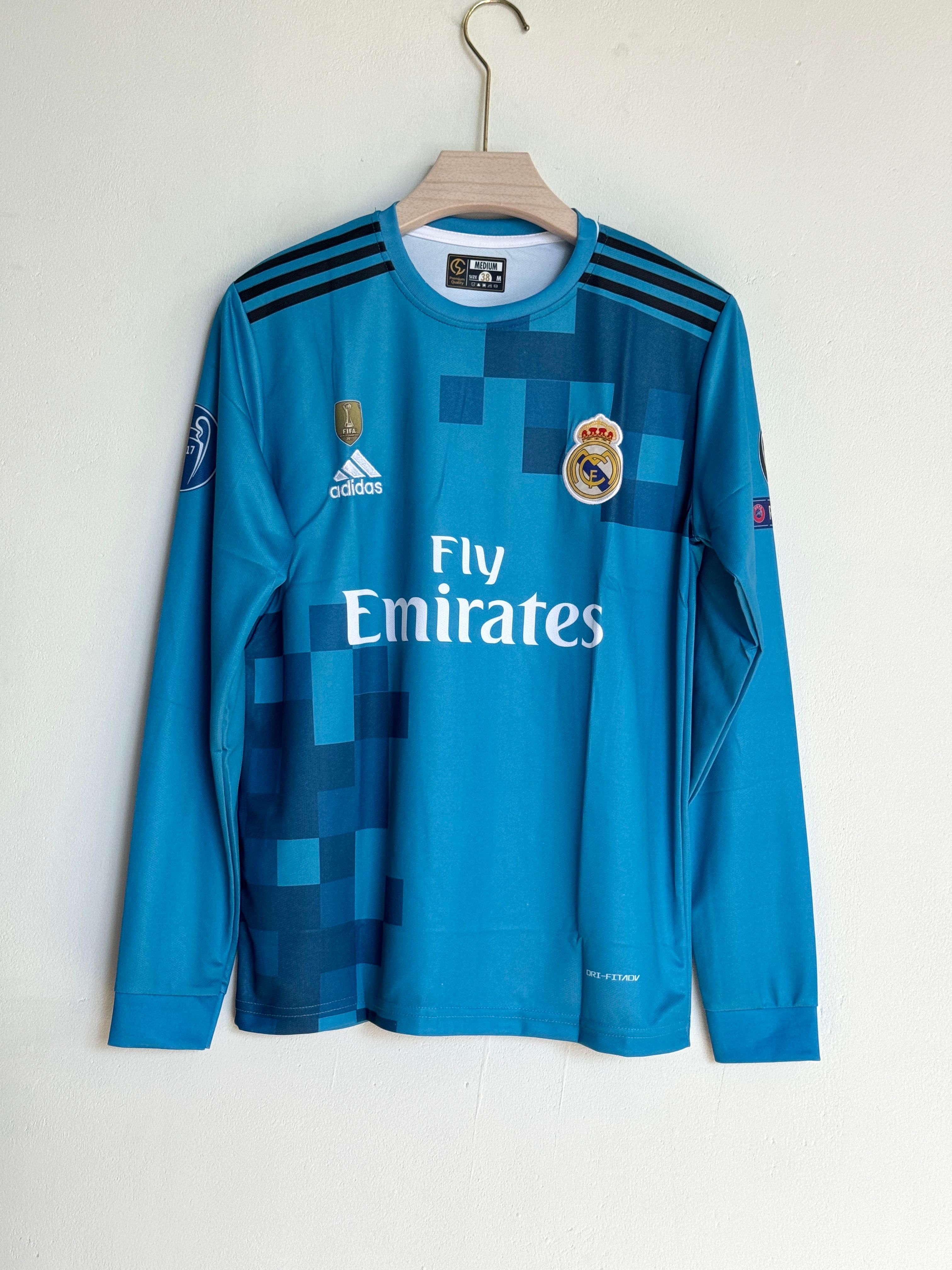 Real Madrid 2017-18 third full sleeve Embroidery RONALDO (PREMIUM QUALITY)