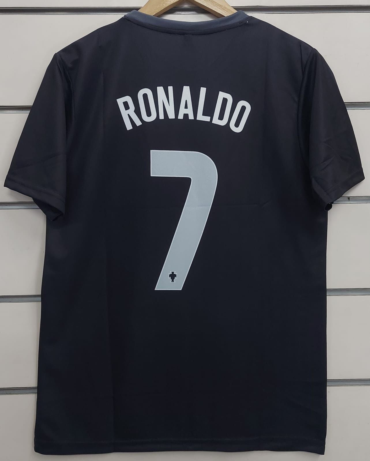 Portugal Black Retro Embroidery (Ronaldo)