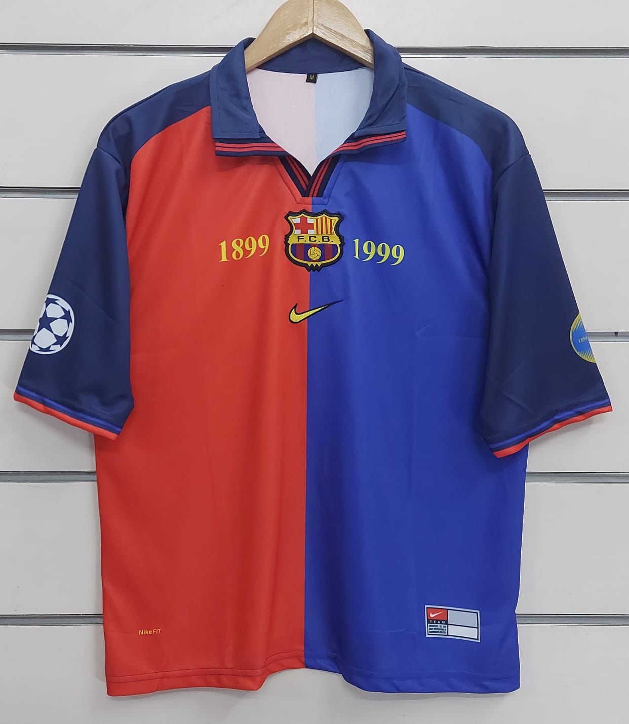 FC Barcelona 1999-2000 Puyol half sleeve Sublimation