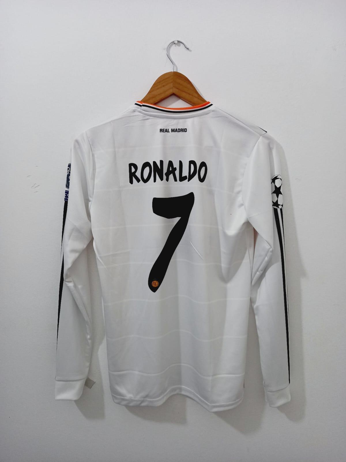 Real Madrid 2013-14 Ronaldo - Full Sleeve & Embroidery[[[A042]]](("FSRNE")) - Jerseywala.in