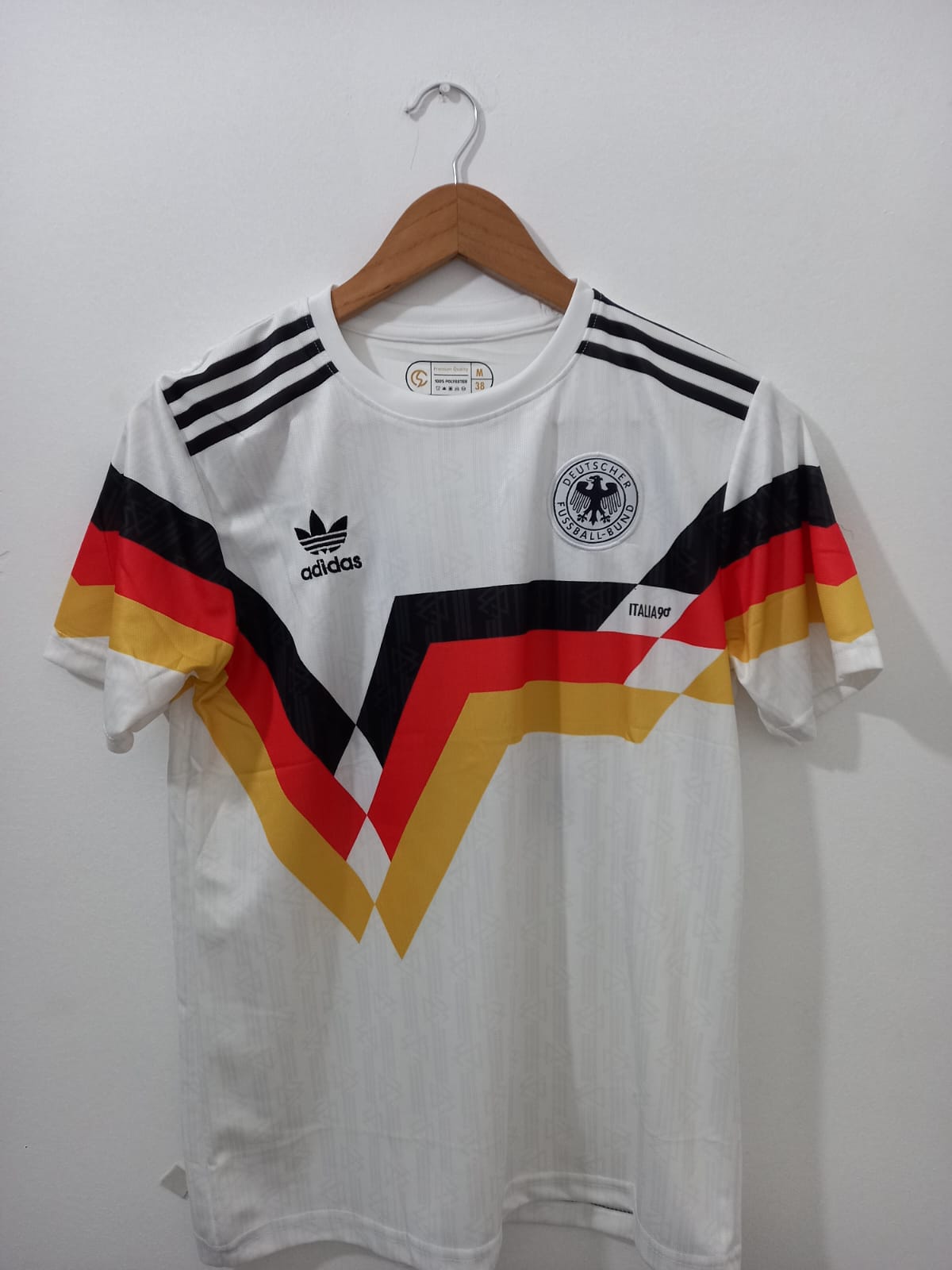 Germany 1990 Klinsmann Home Embroidery - Half sleeve