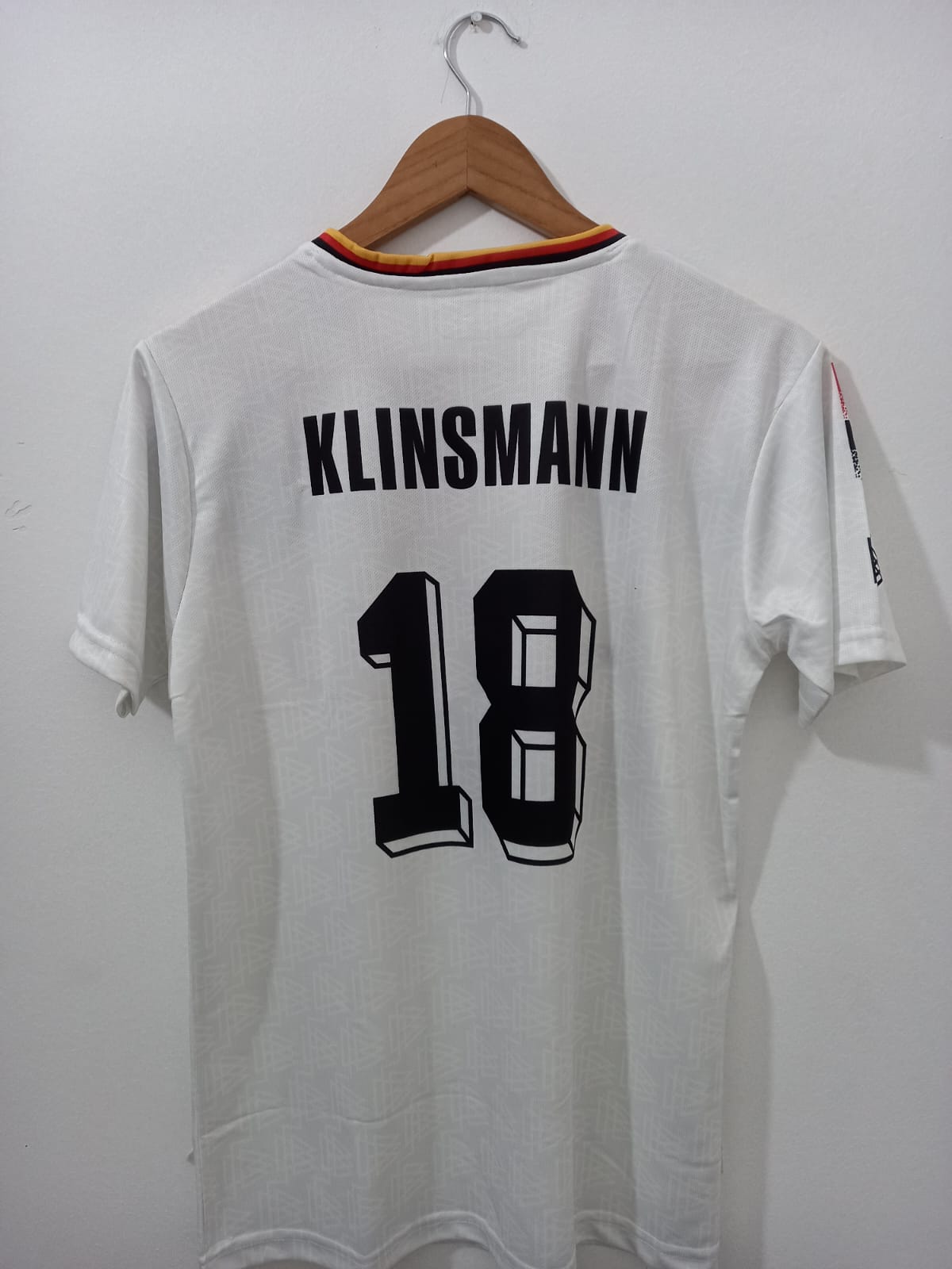 Germany 1990 Klinsmann Home Embroidery - Half sleeve