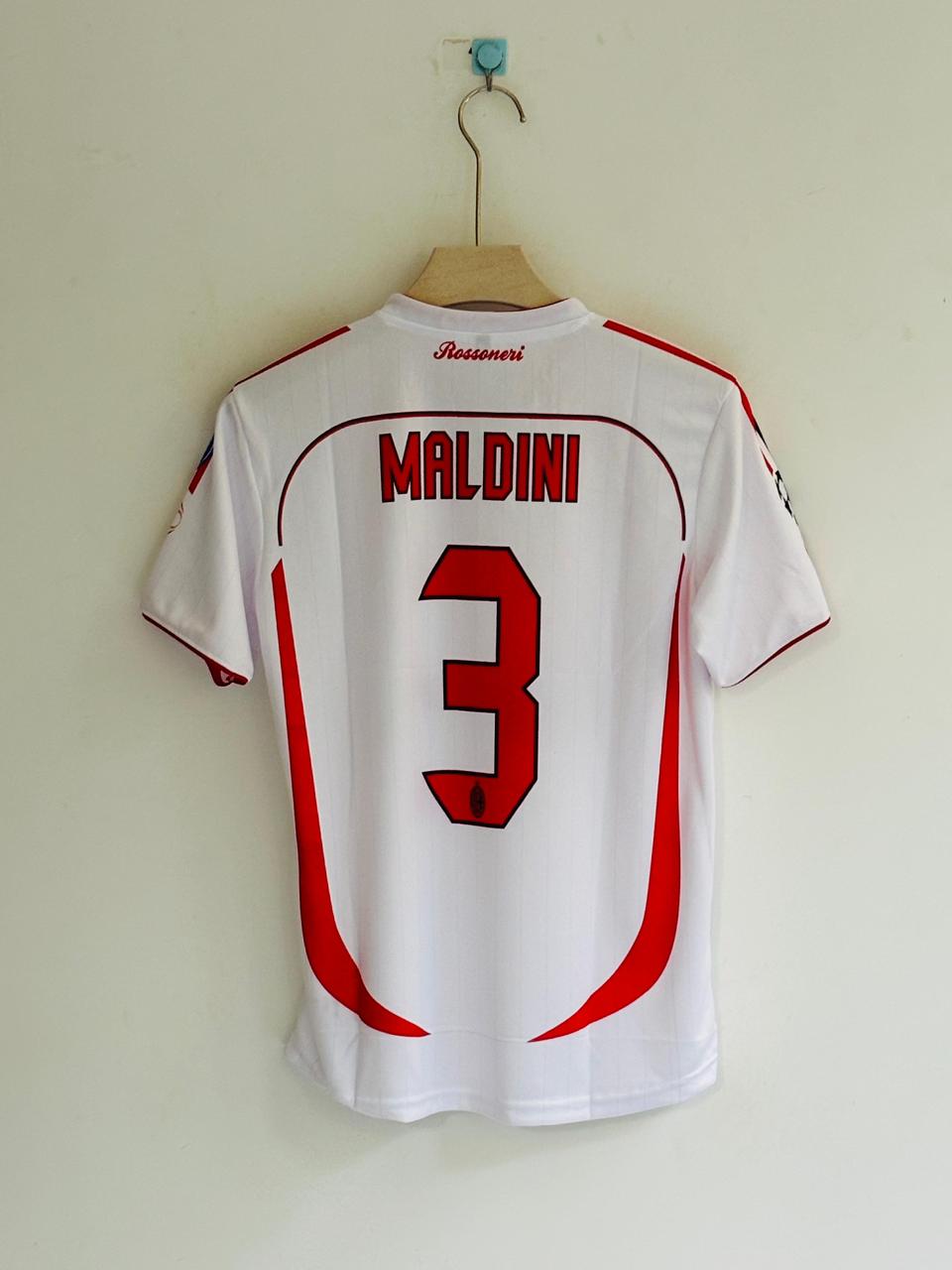 AC MILAN MALDINI 2006-07 AWAY HALF SLEEVE JERSEY sublimation