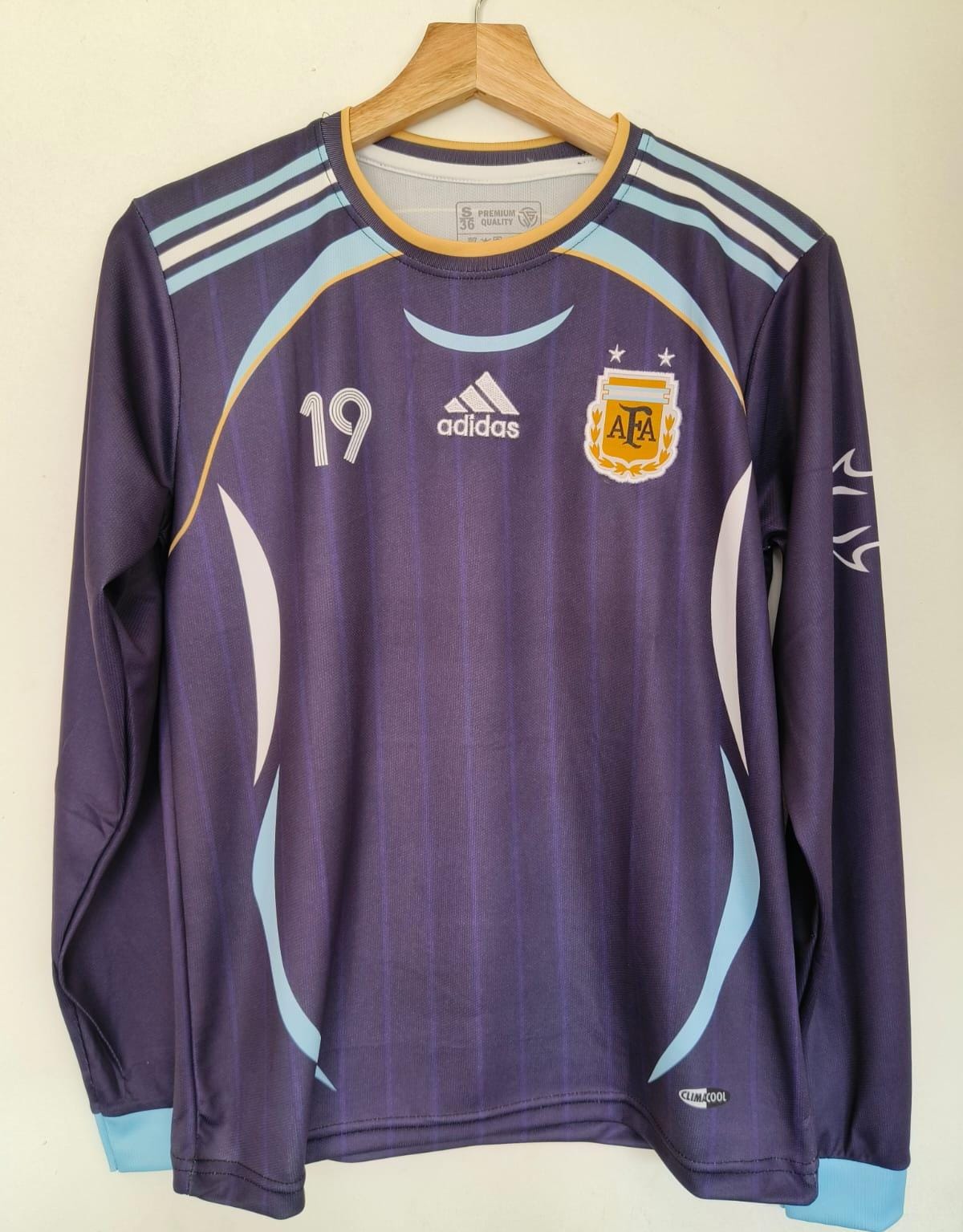 Argentina Messi Away Jersey - Full Sleeve & Embroidery