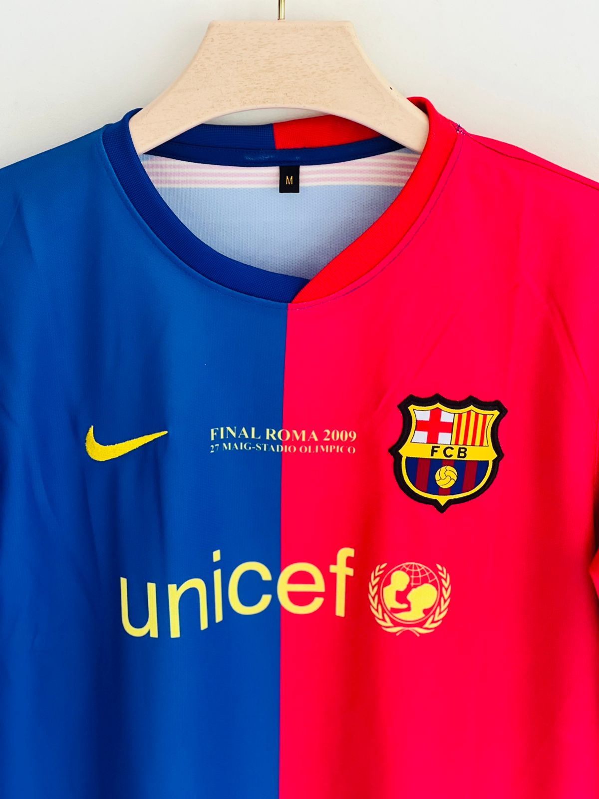 FC Barcelona 2008/2009 Home Full Sleeve — MESSI EMBROIDERY